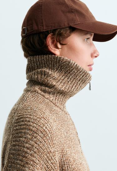 Cable-knit jacket — CARAMEL 3