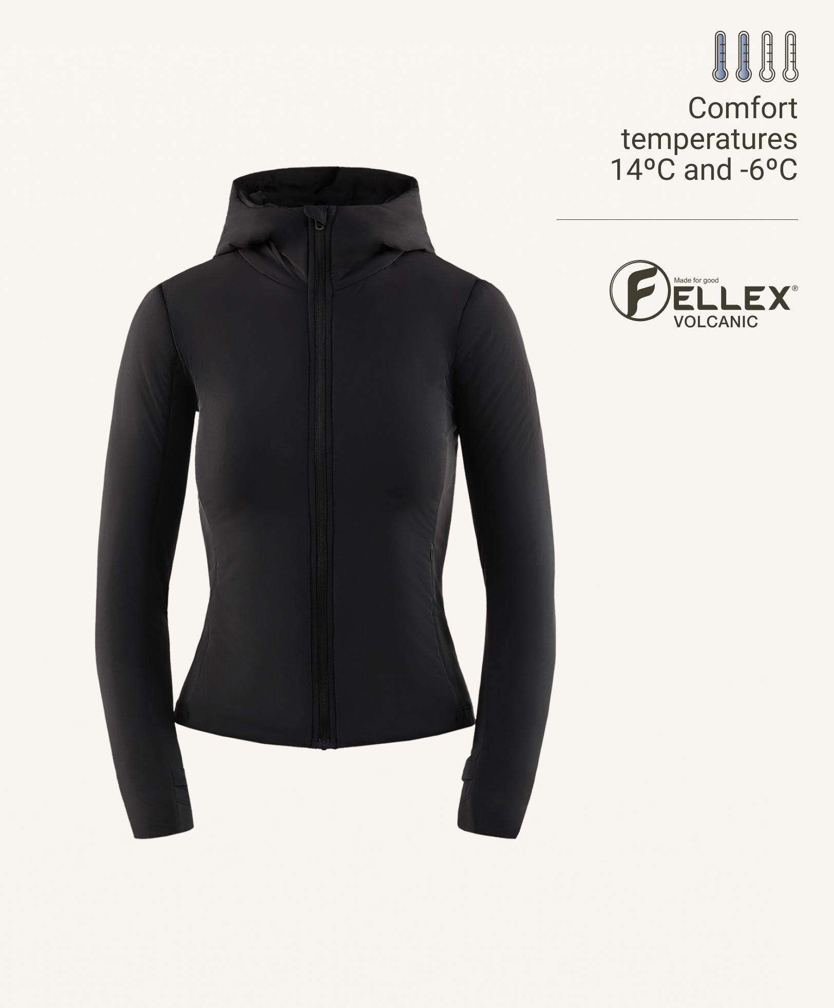 FELLEX® Volcanic technical padded jacket — BLACK