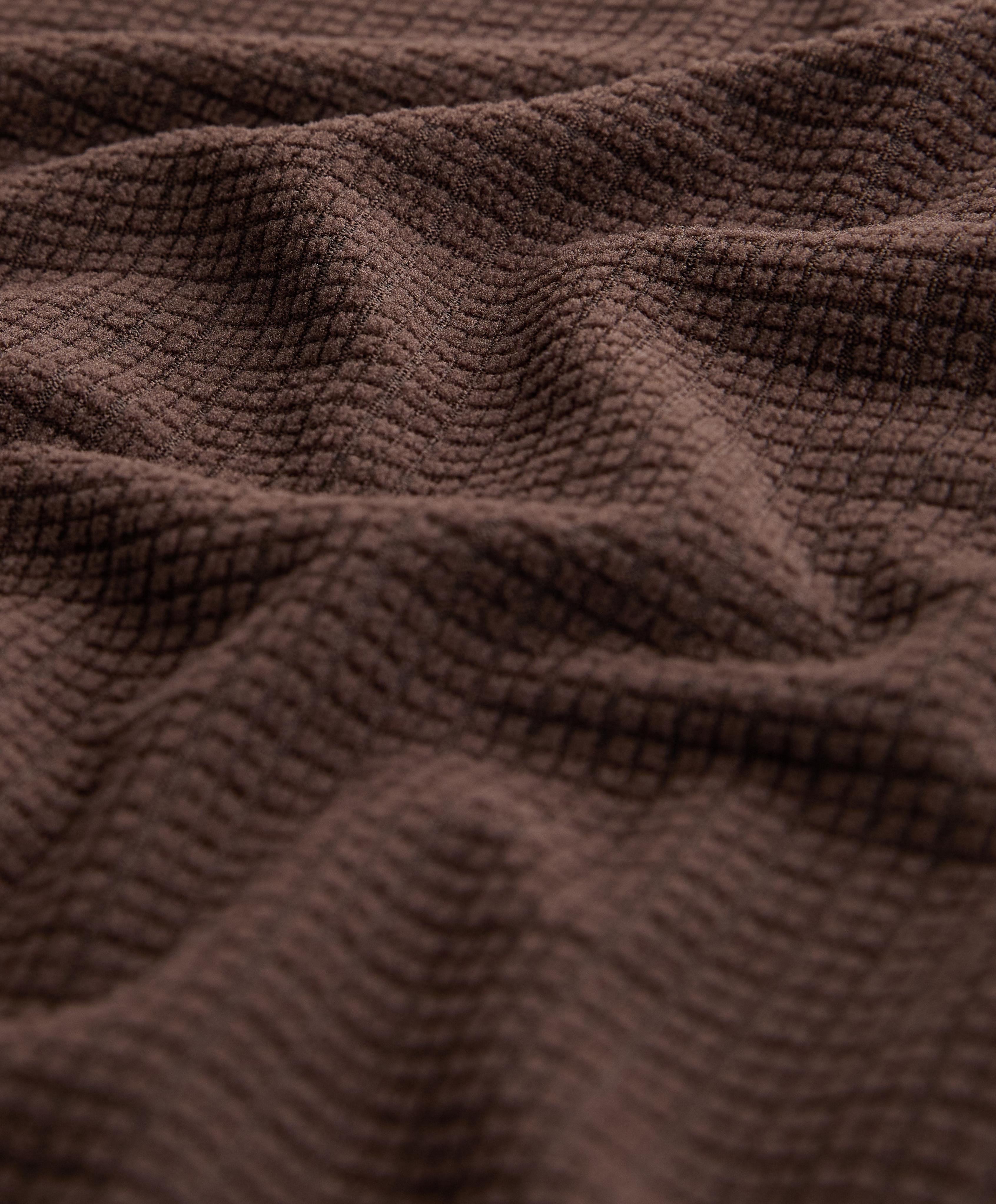 Long-sleeved technical T-shirt — BROWN