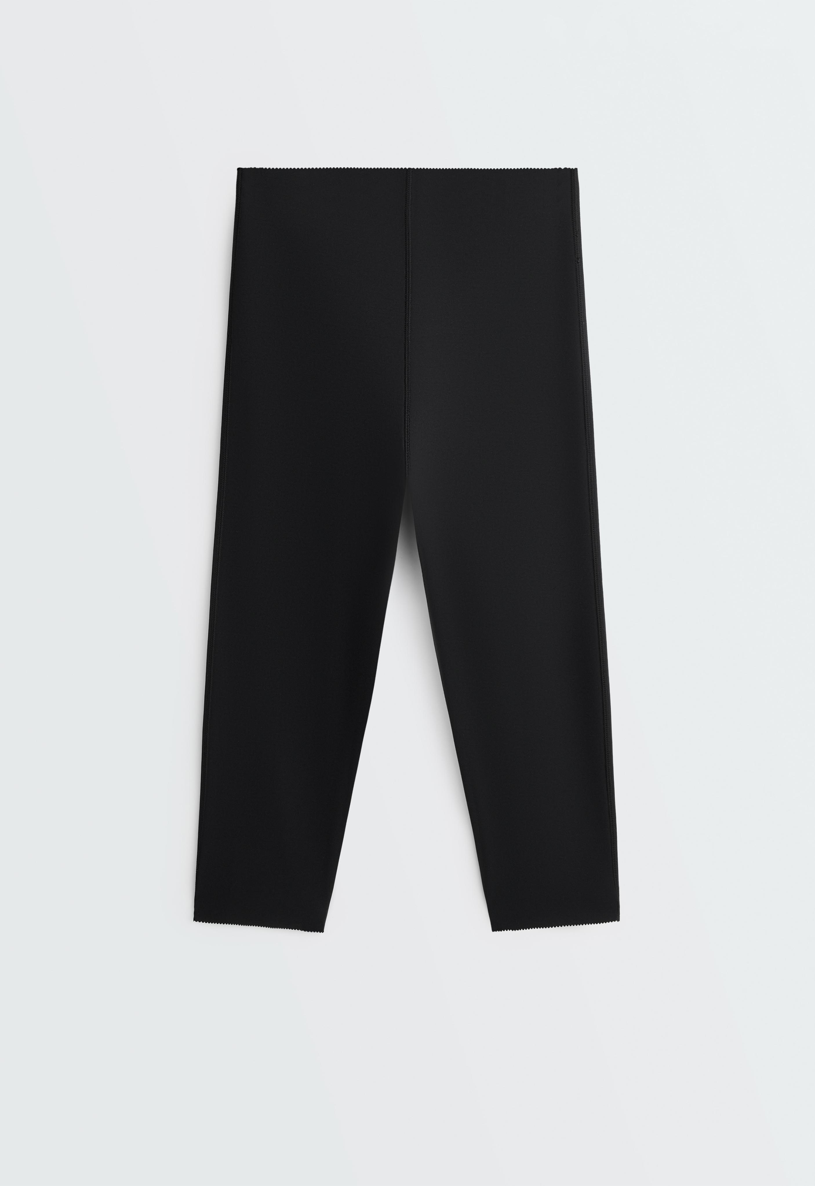 Extra Compressive core control 40cm knee-length leggings — BLACK