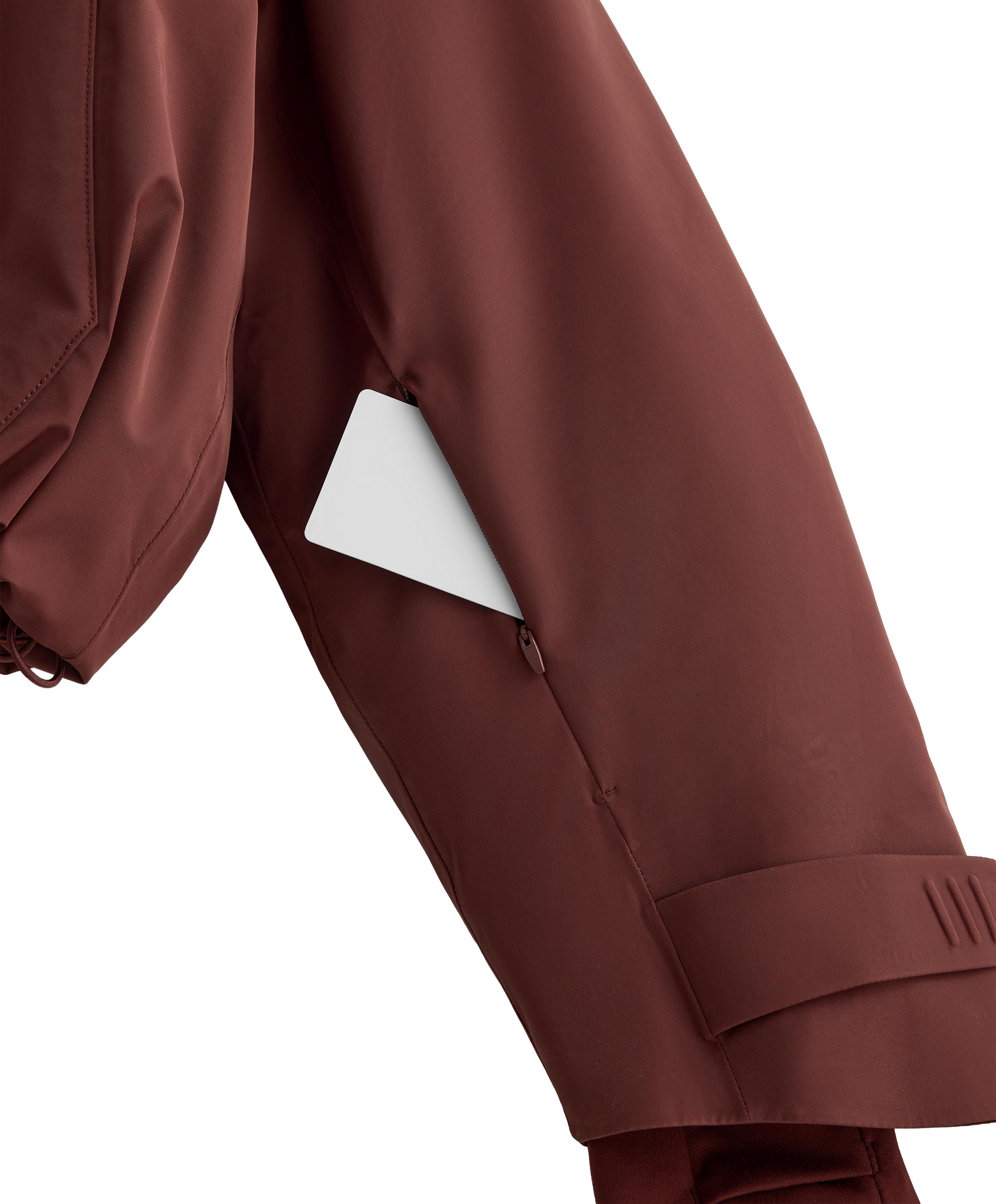 Primaloft® Feel the Performance TM SKI waterproof jacket with pockets — TERRACOTTA