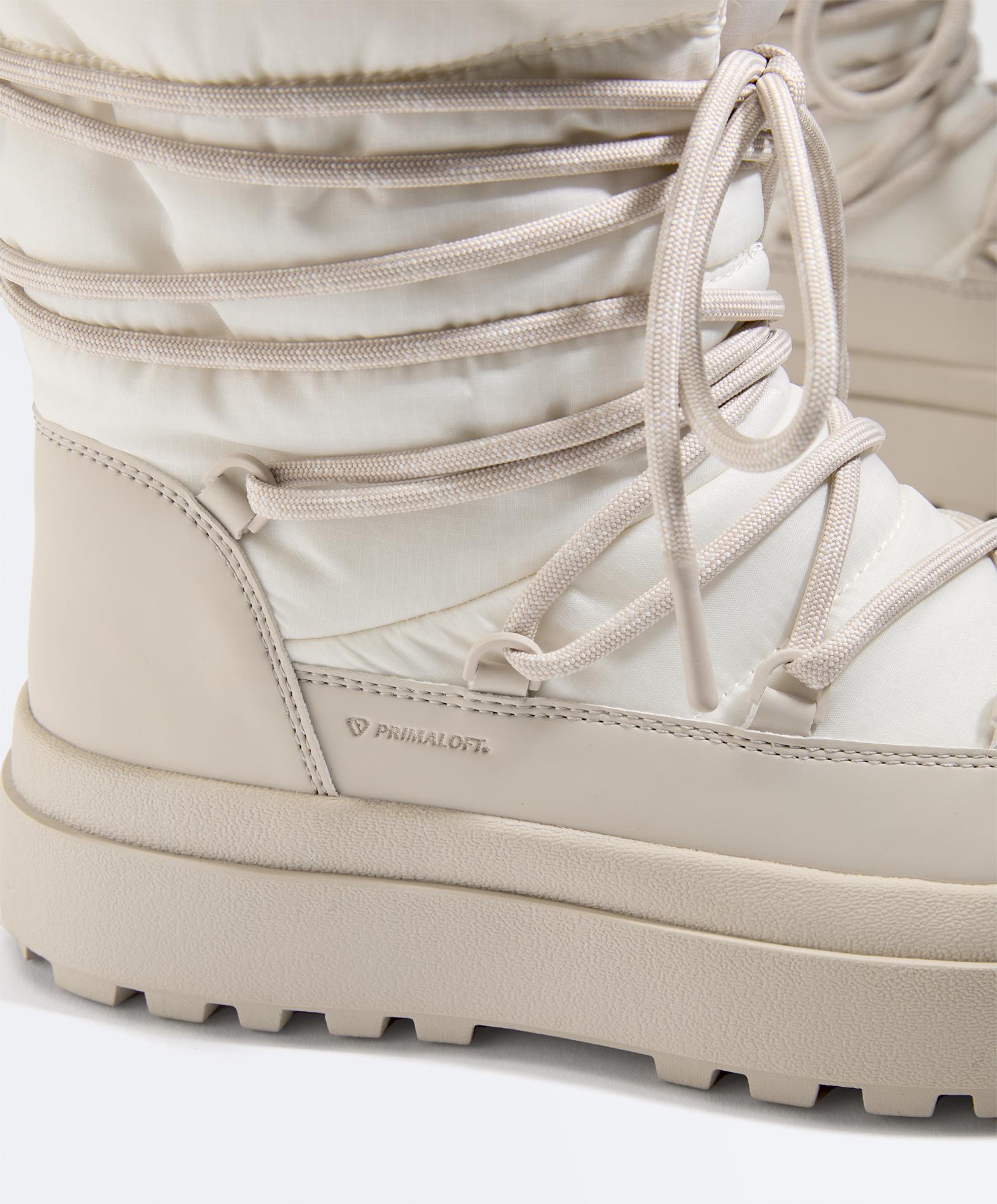 Combined lace-up boot — MINK