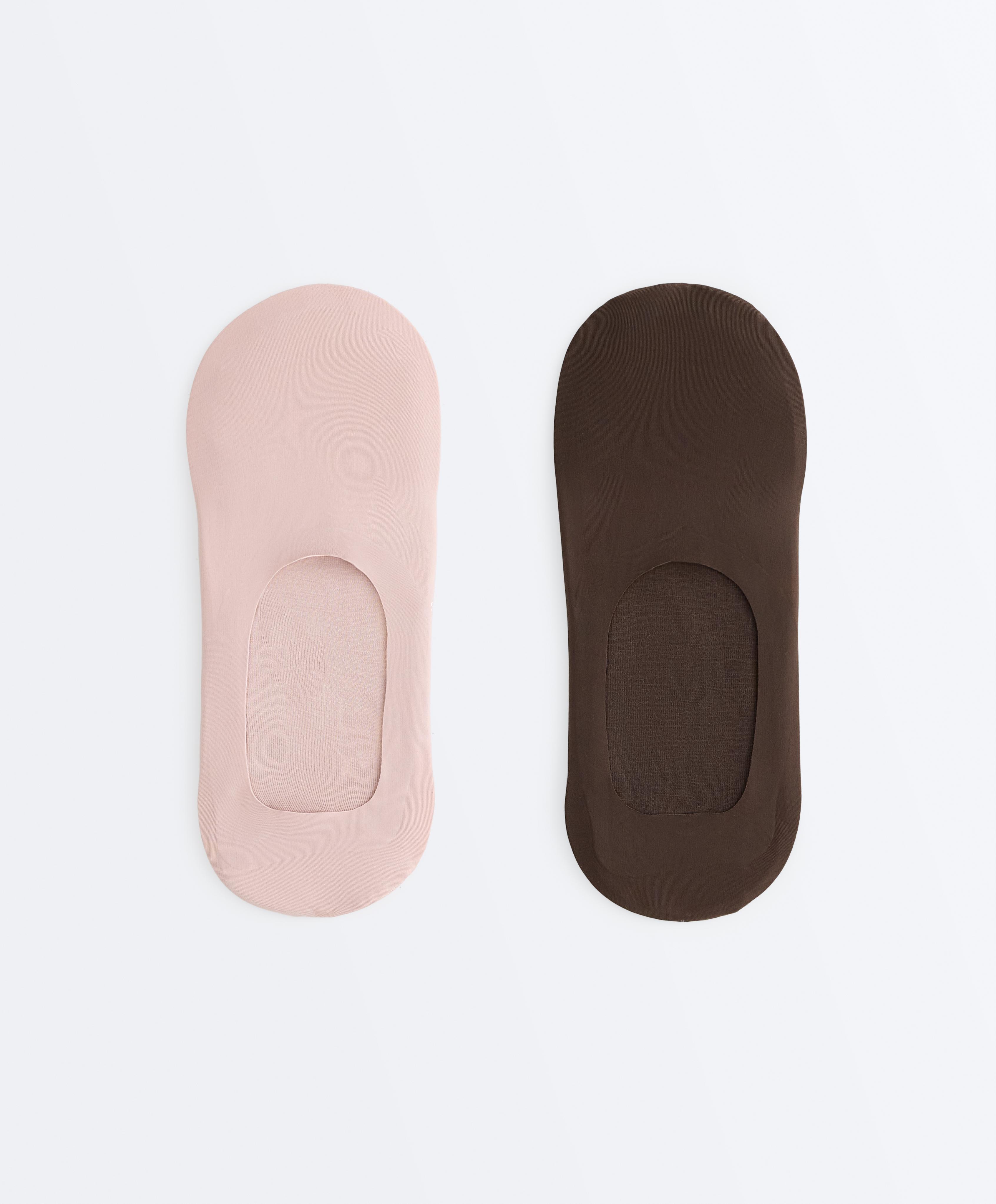 2 pairs of invisible microfibre high cut socks 2 pairs of invisible microfibre high cut socks