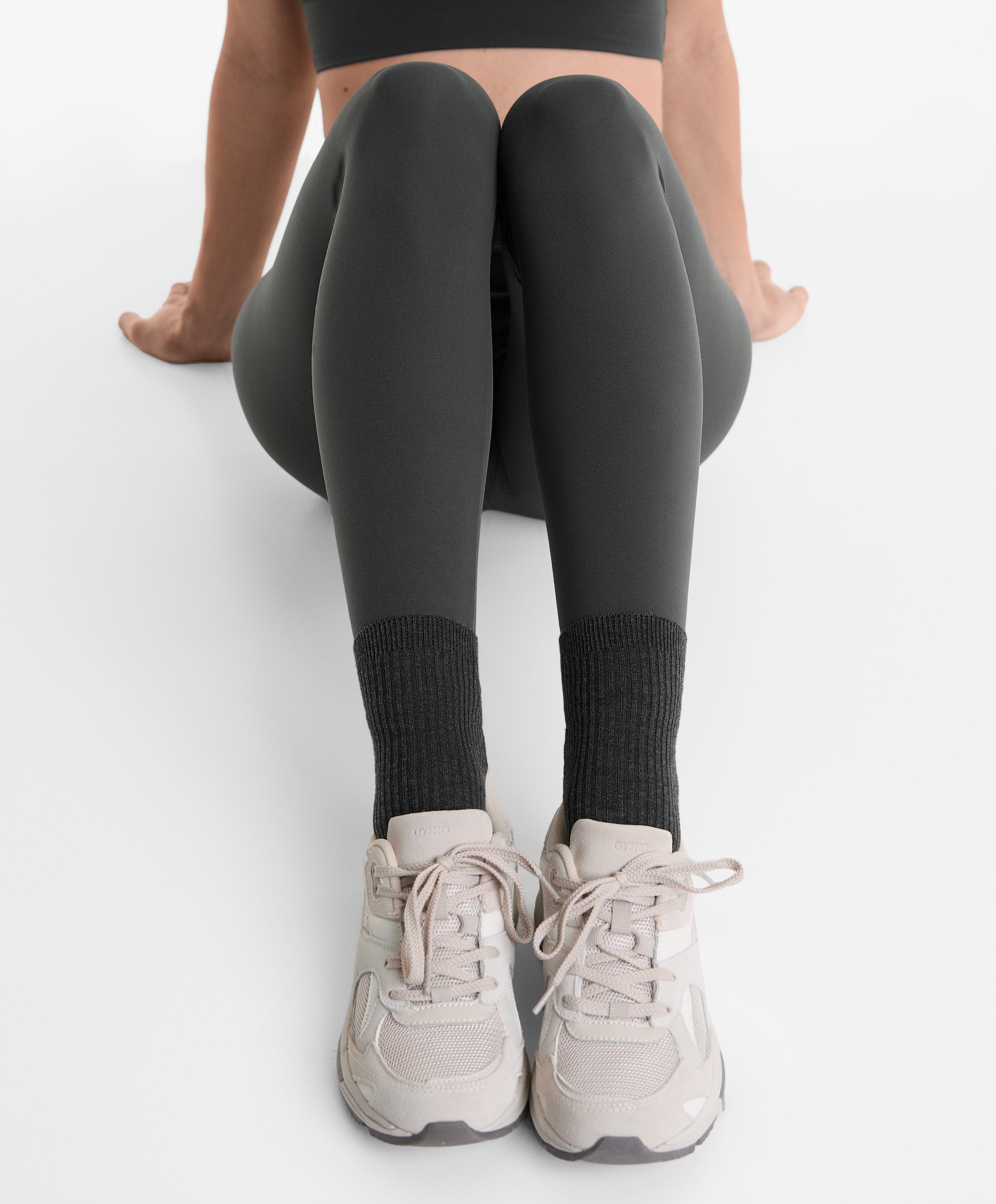 5 pairs of quarter socks with cotton — DARK GREY