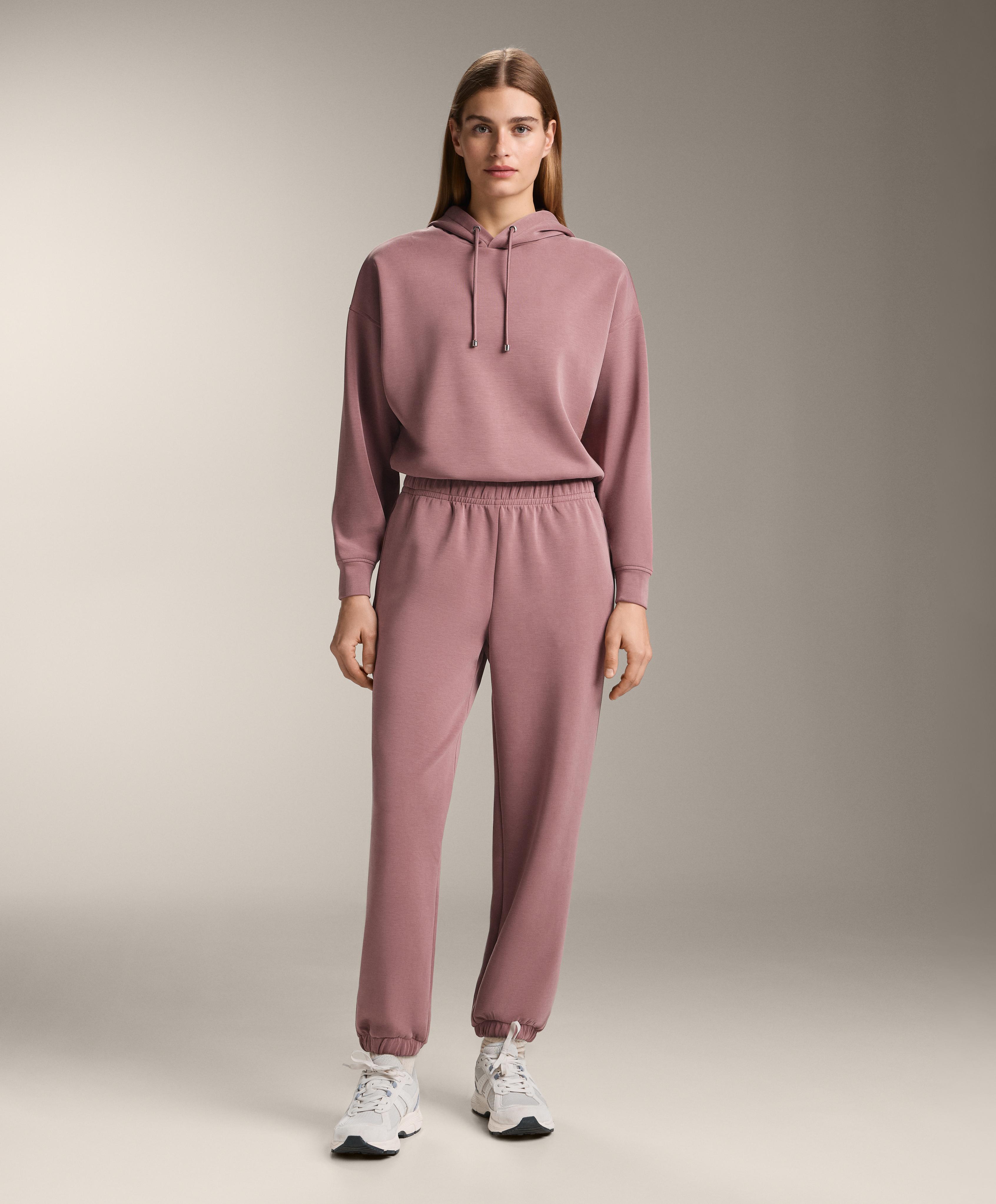Brushed modal joggers — PINK-MAUVE