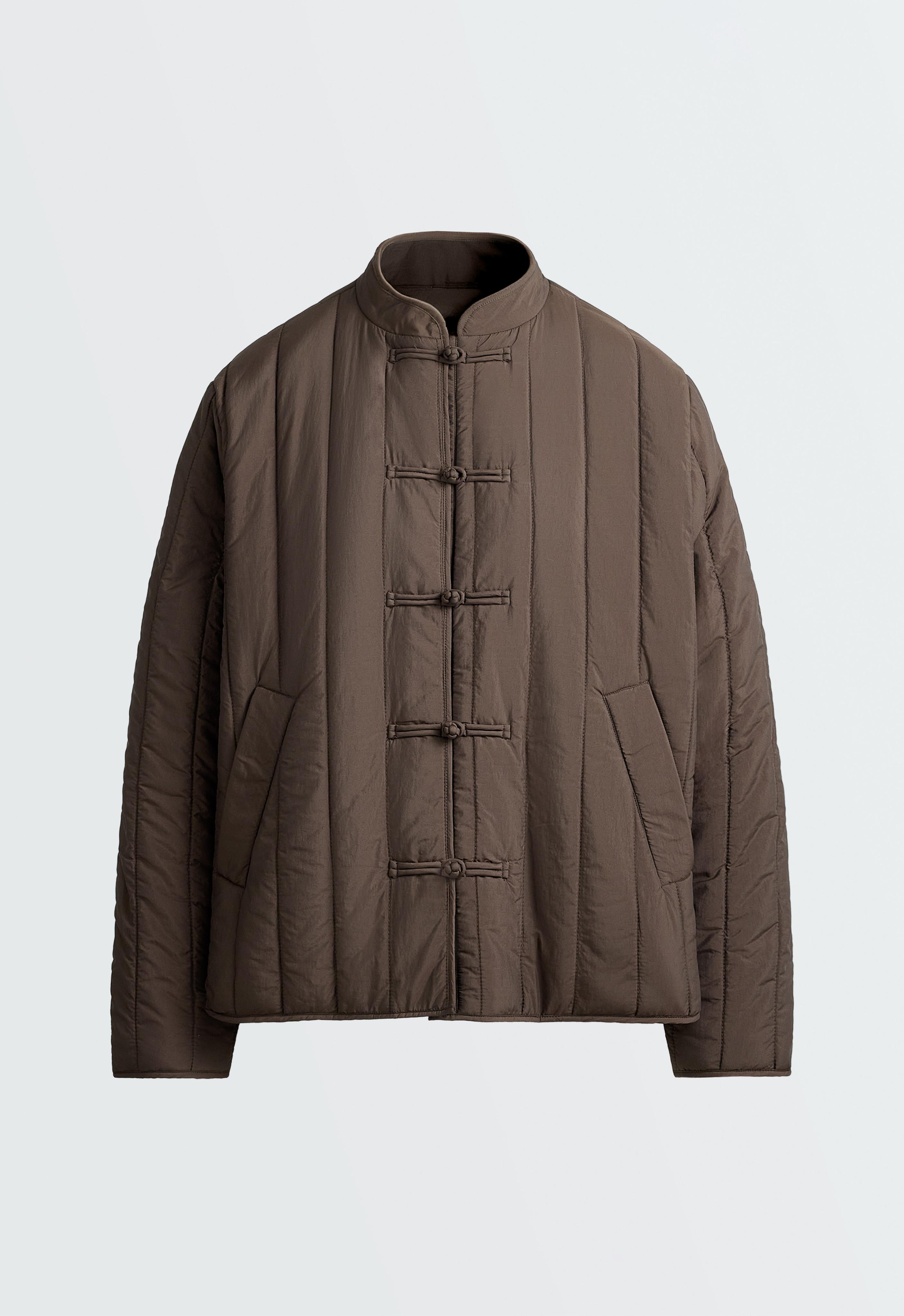 FELLEX® AEROGEL short boxy padded jacket — BROWN
