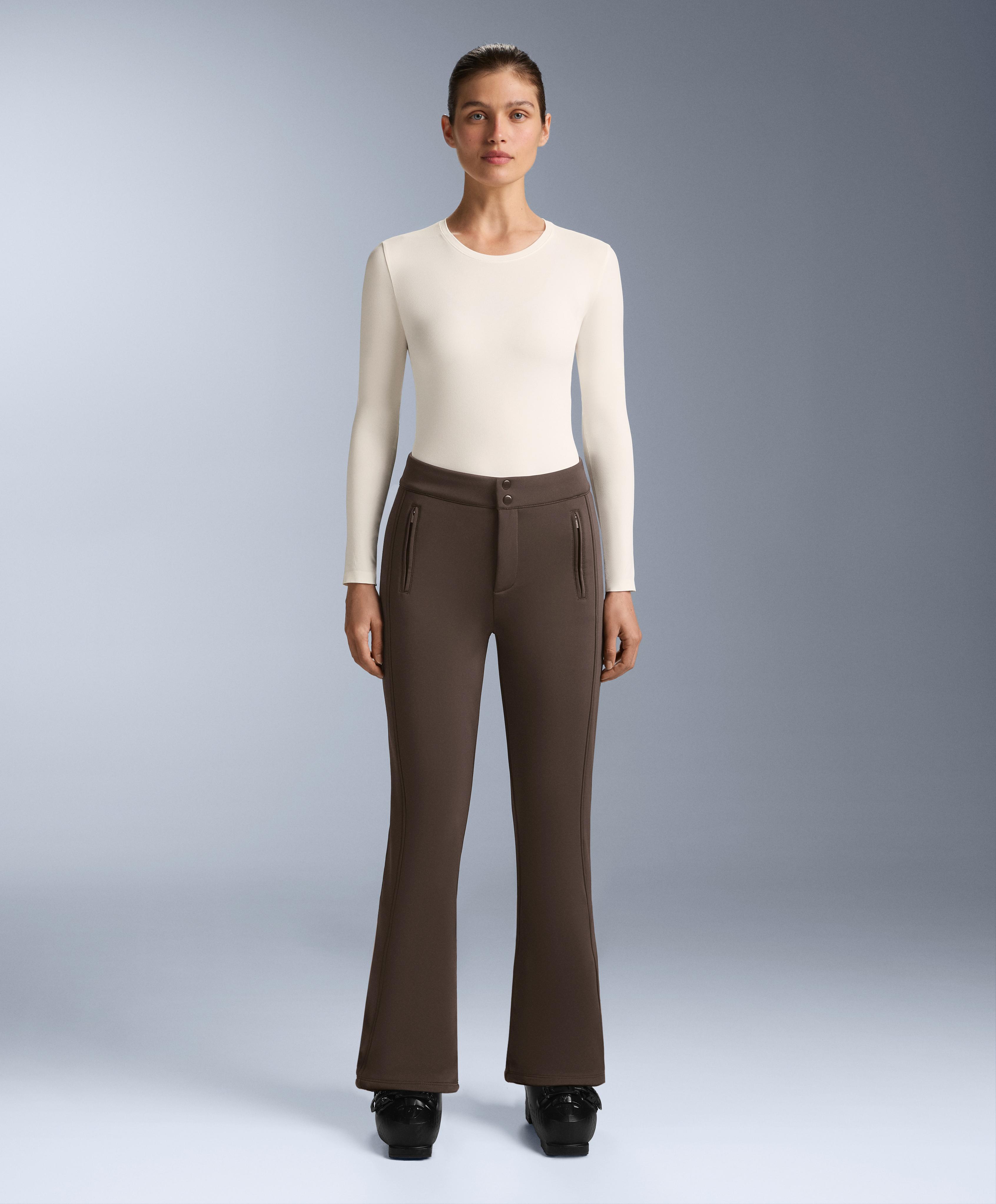 Seamless thermal base layer T-shirt — PALE ECRU