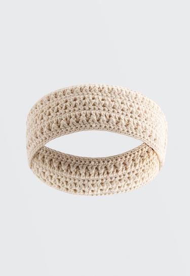 Crochet headband — ECRU 1