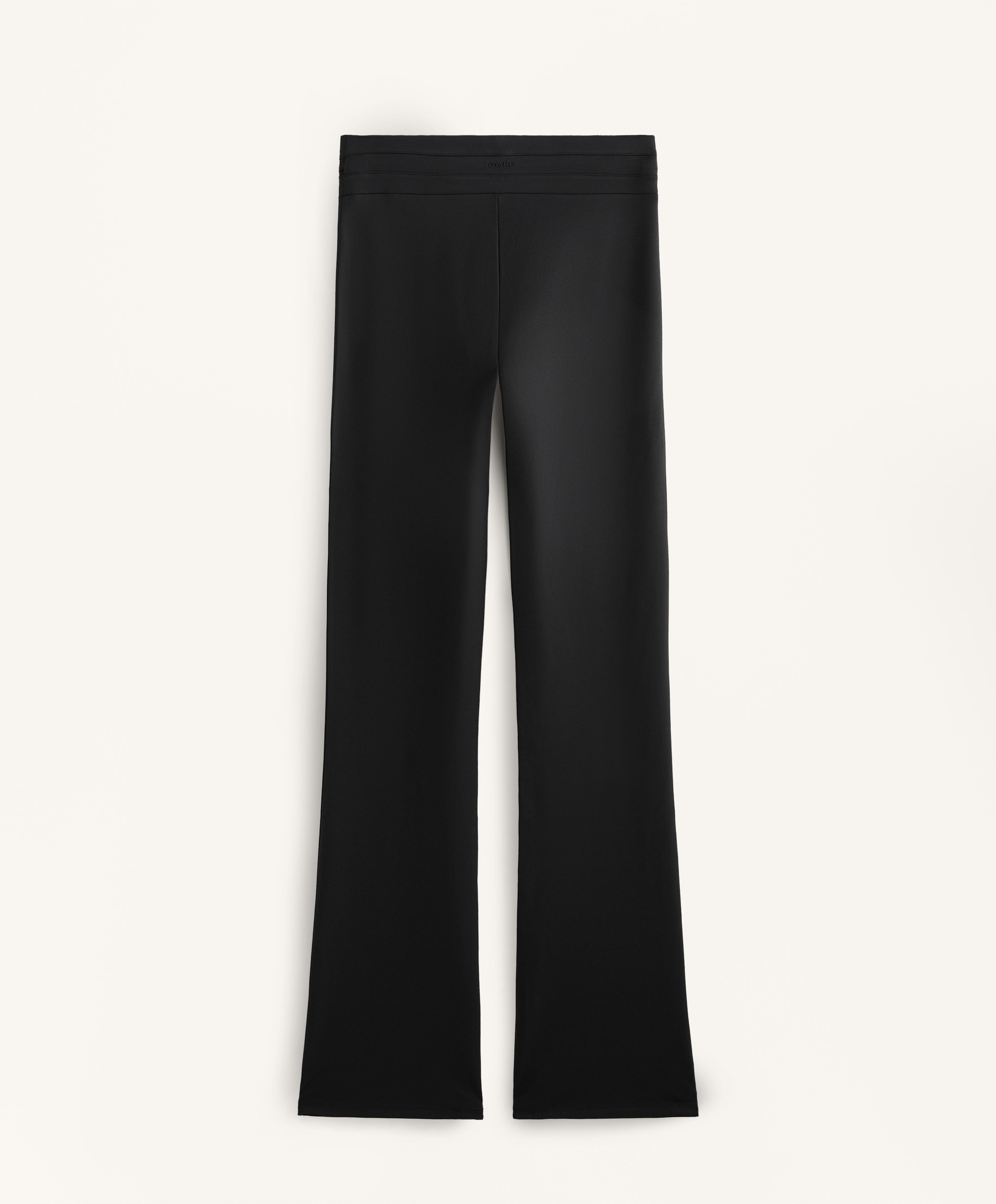 Comfortlux belted flare trousers
