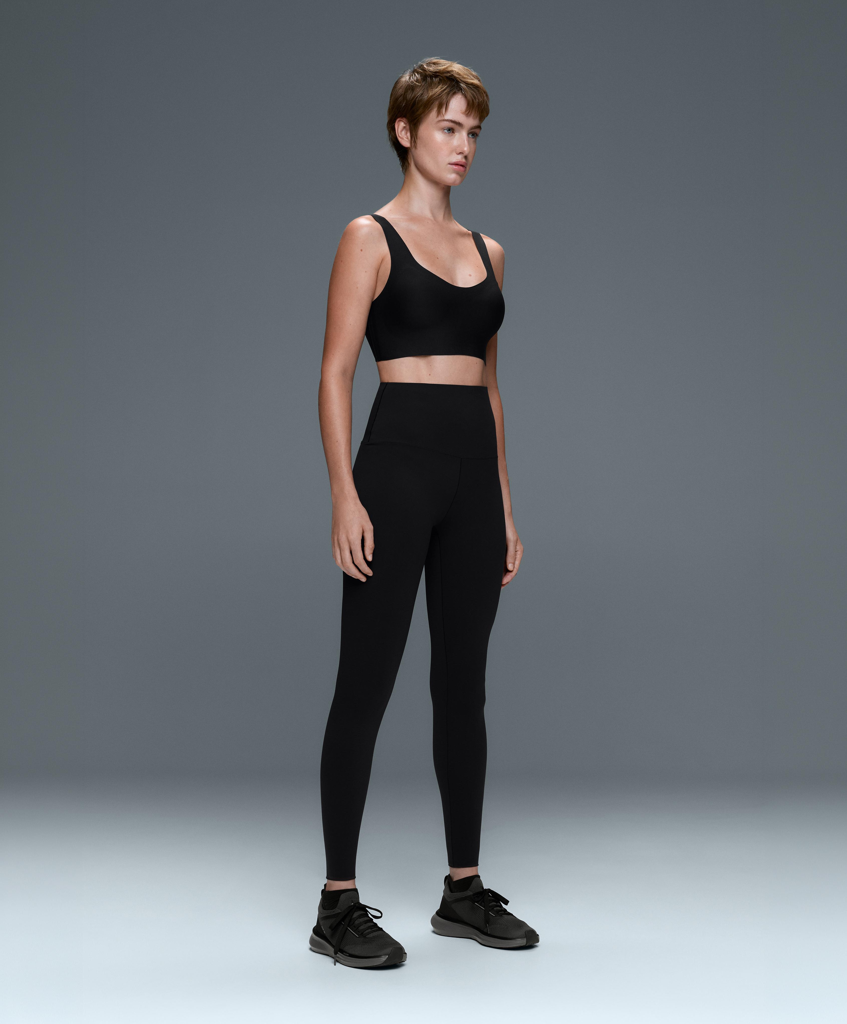 Perfect-adapt high-rise ankle-length leggings — BLACK