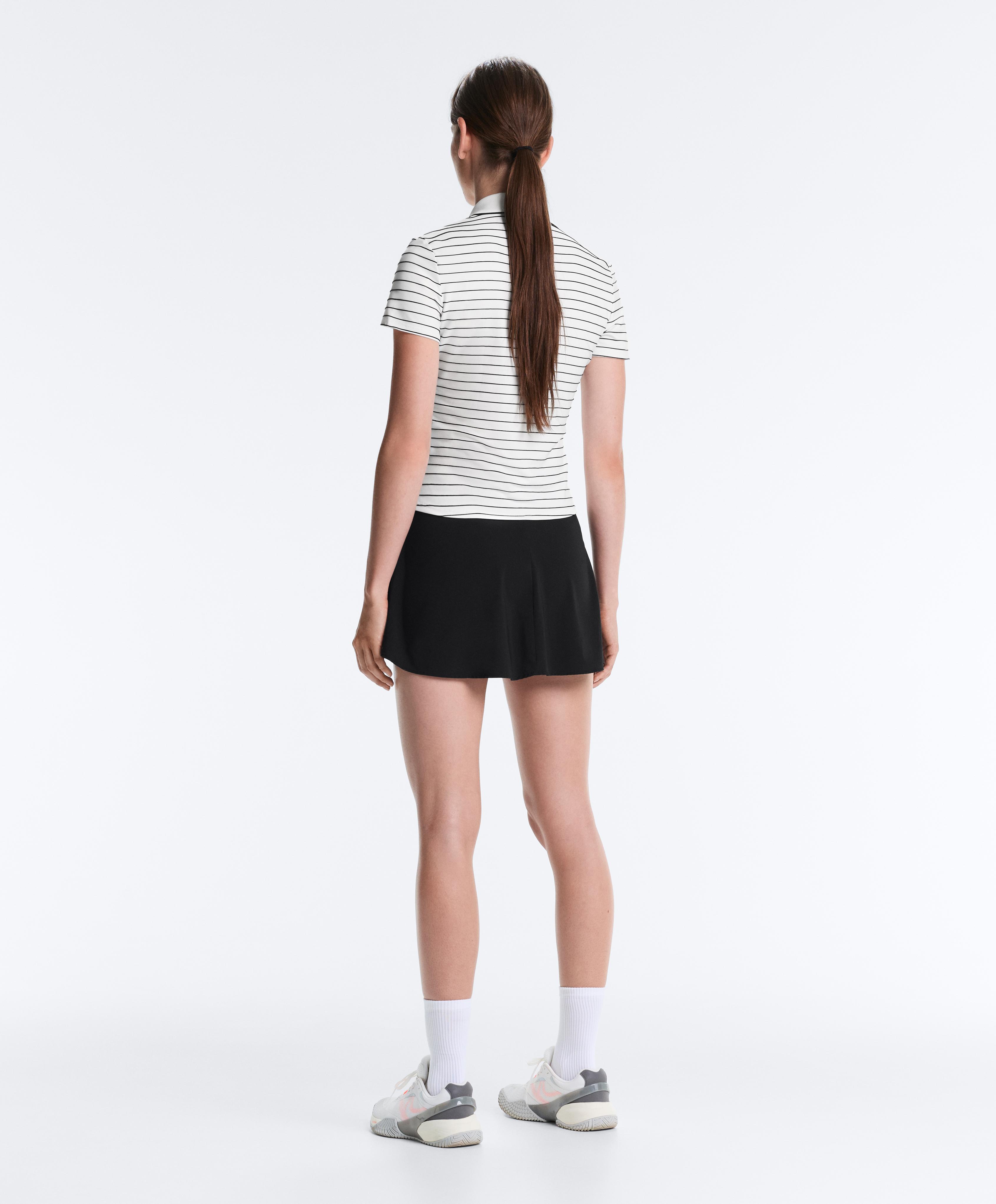 Striped Comfortlux short-sleeved polo shirt — WHITE