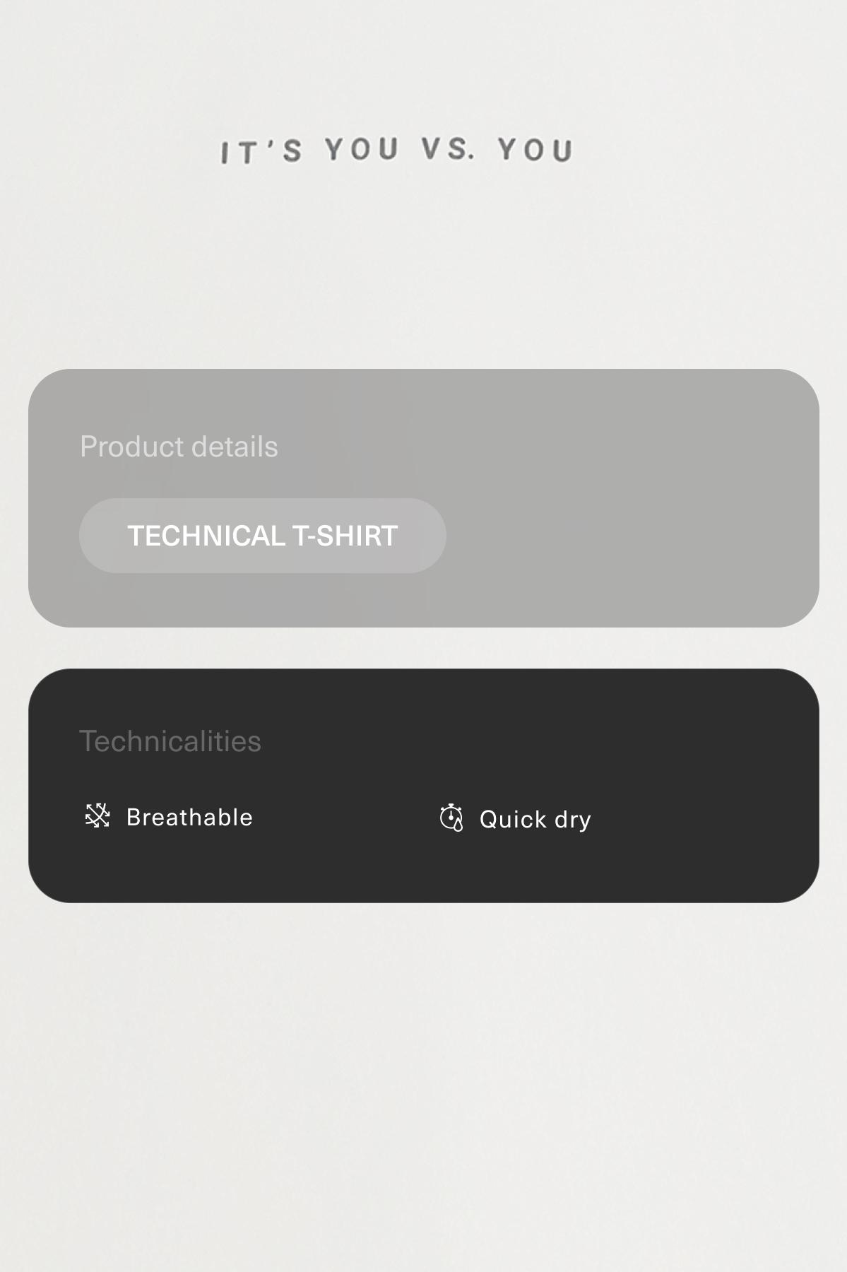 Long-sleeved technical T-shirt with text — WHITE