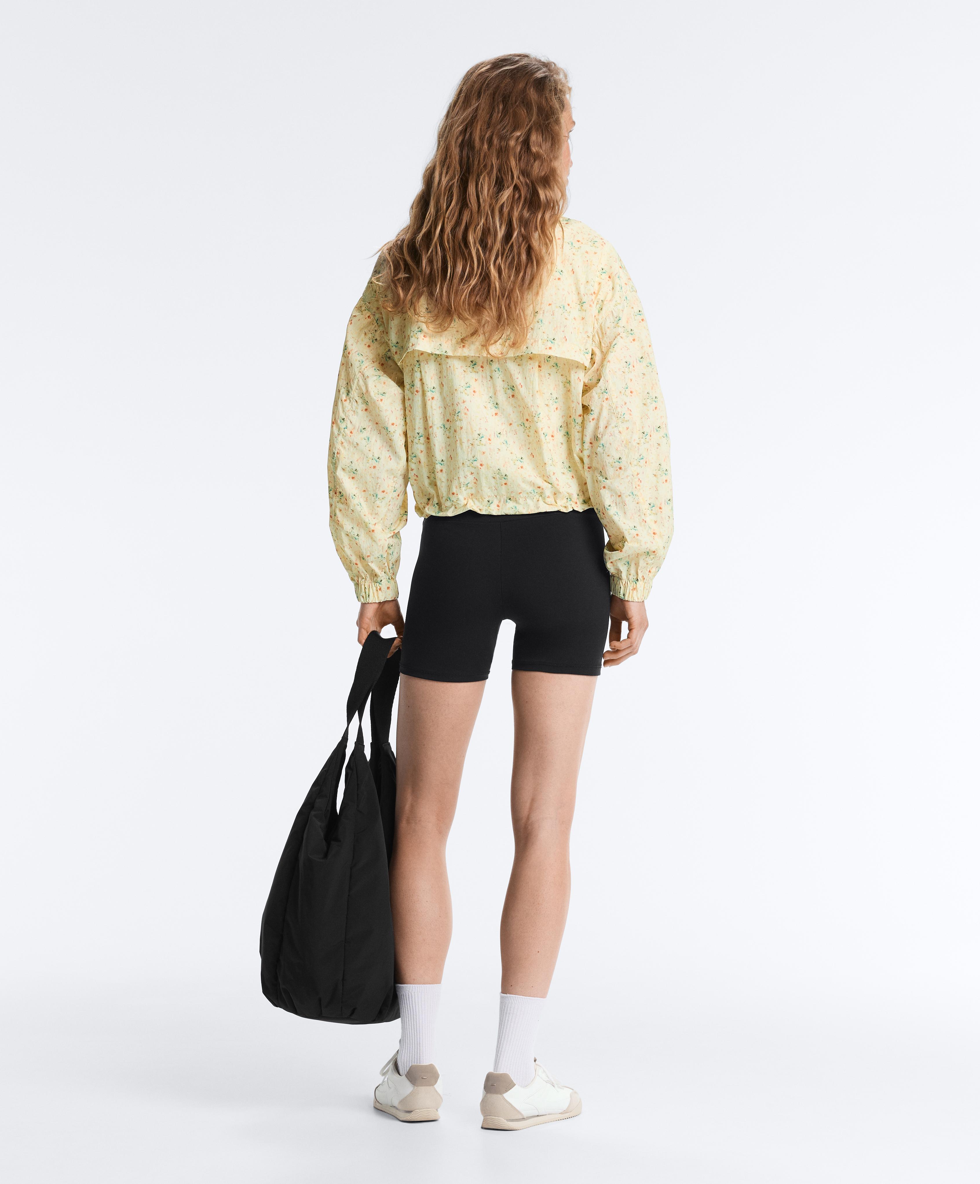 Printed water-repellent track jacket — YELLOW
