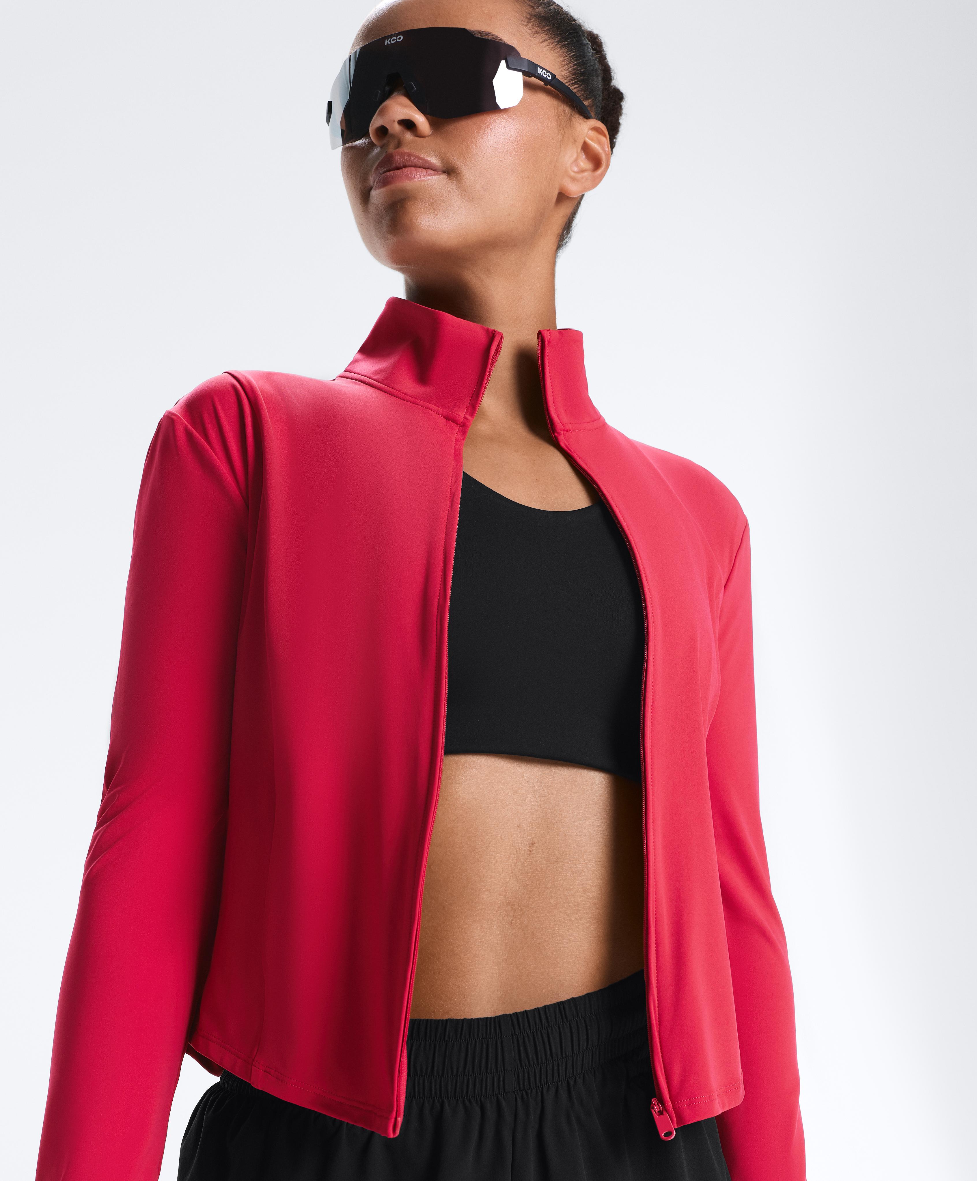 Short Light Touch technical jacket — RED