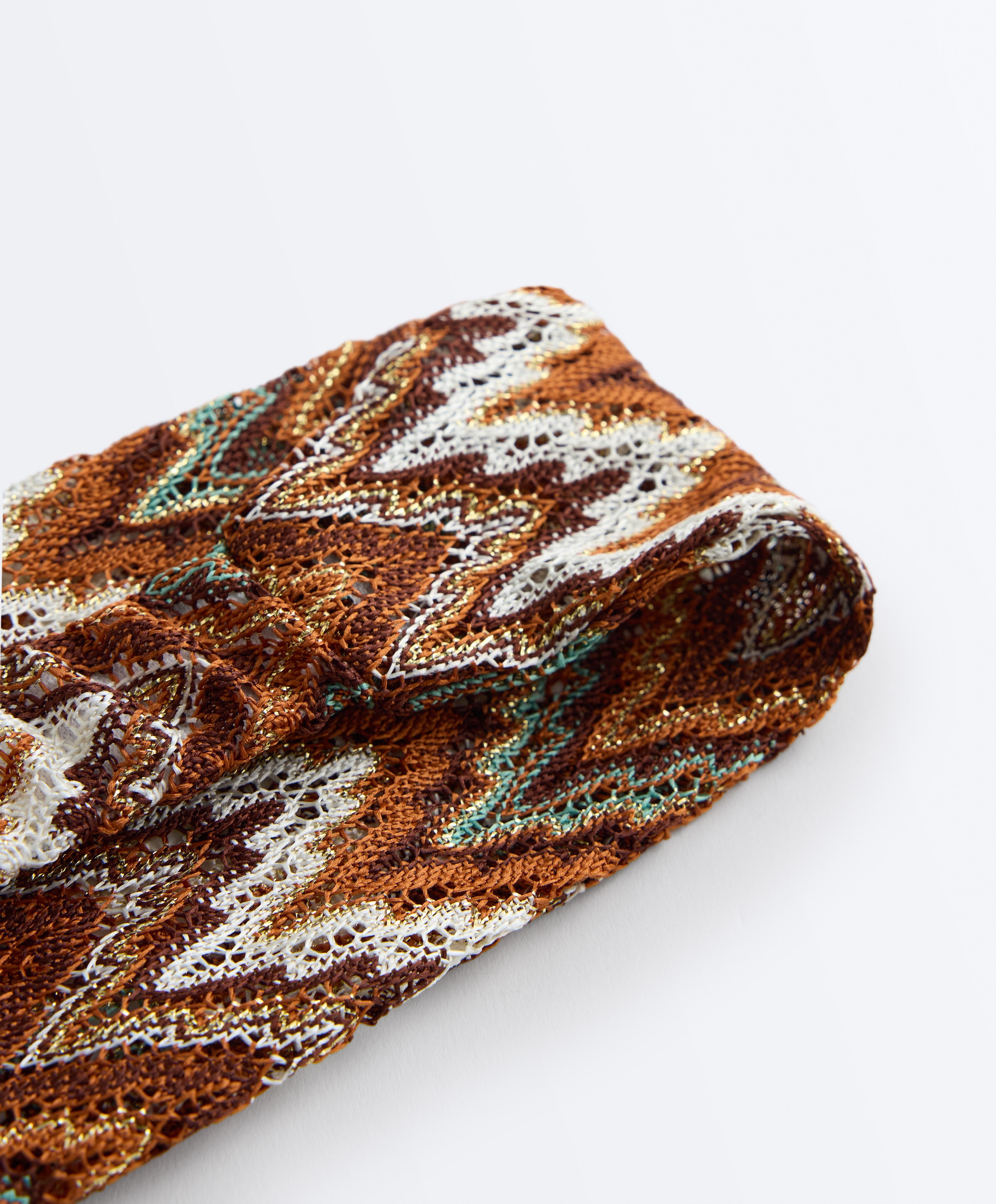 Herringbone headband — BEIGE