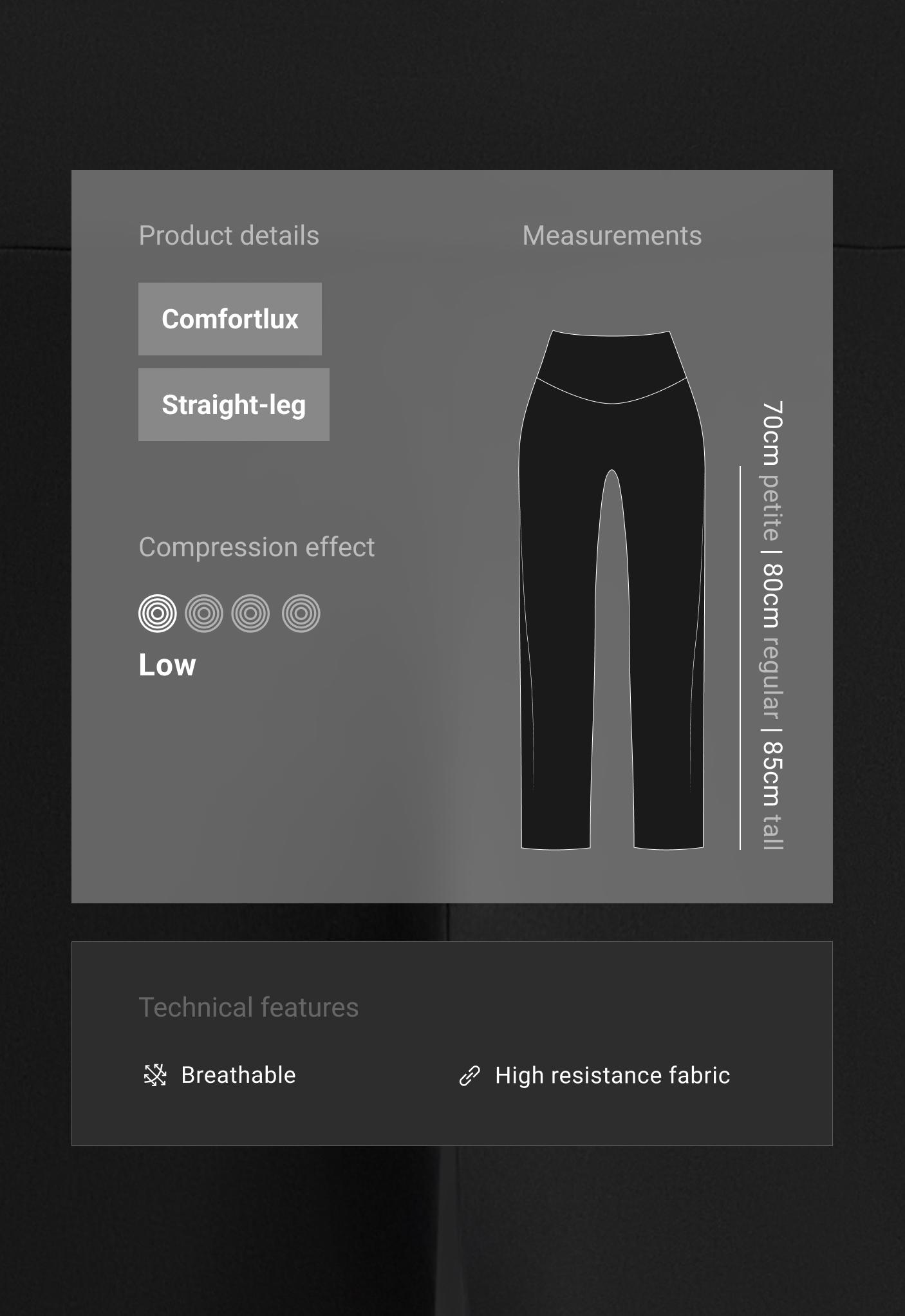 High-rise Comfortlux straight-leg trousers — BLACK