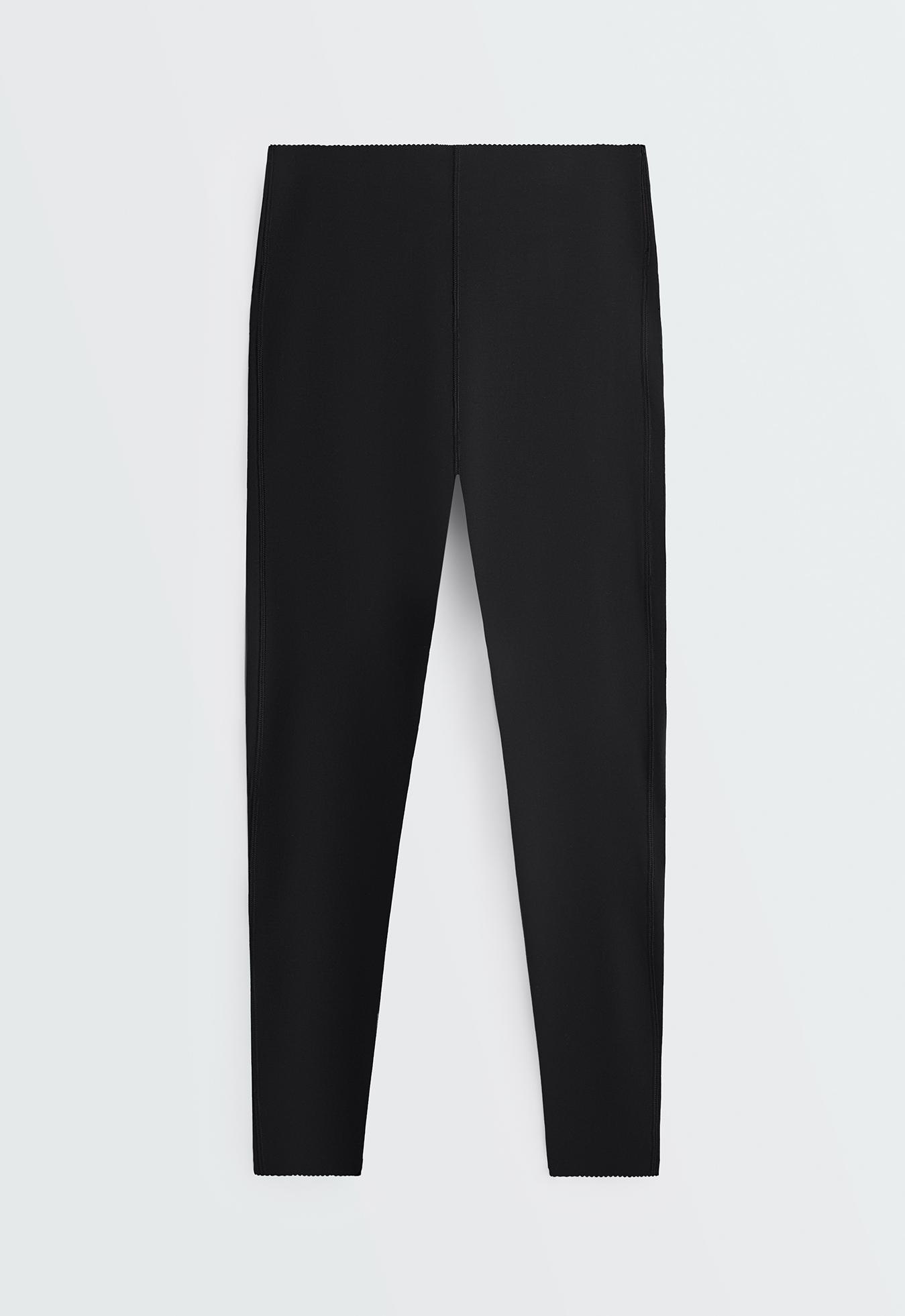 High-waisted Extra Compressive core control ankle-length leggings — BLACK