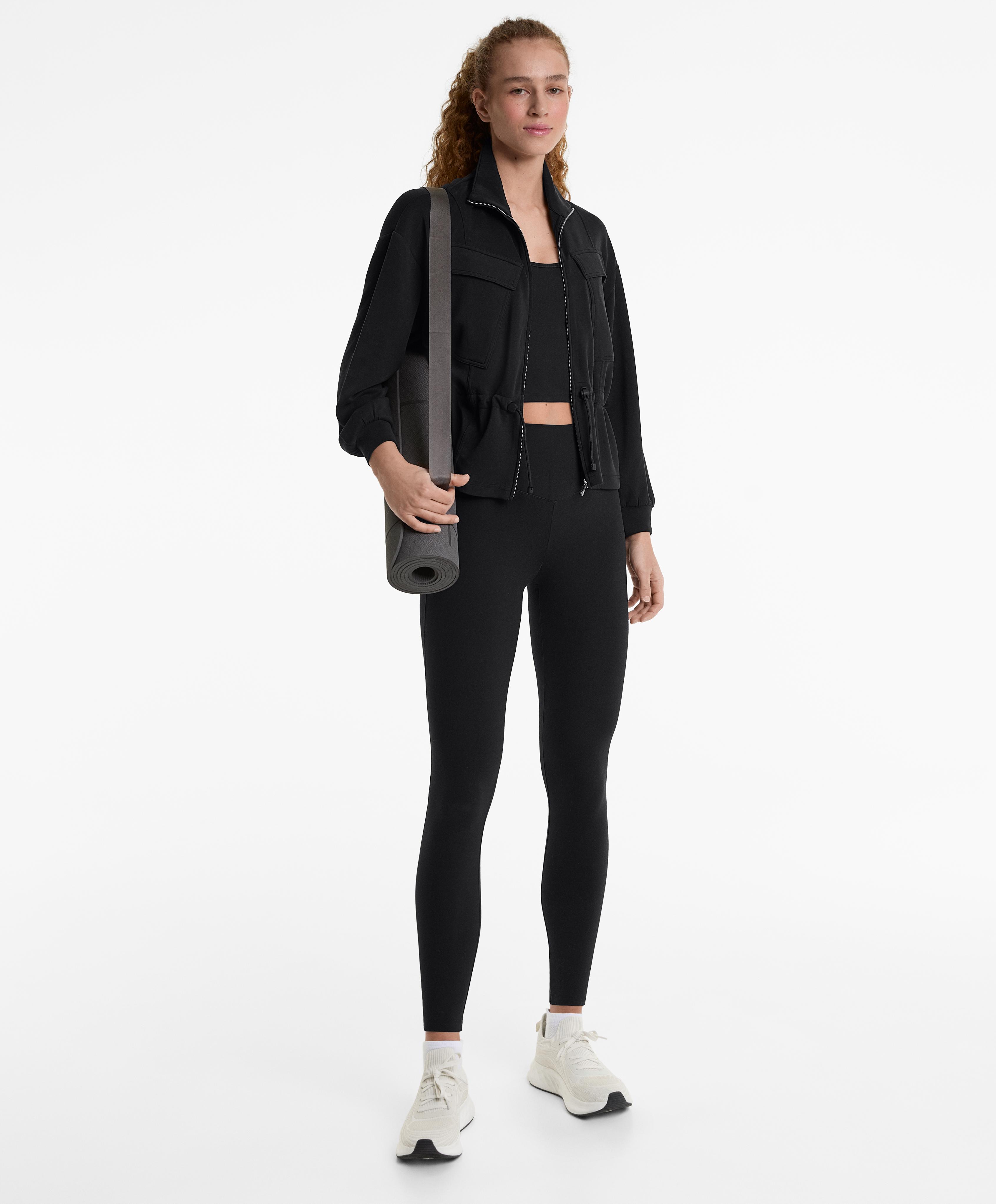 Evermove high-rise ankle-length leggings — BLACK