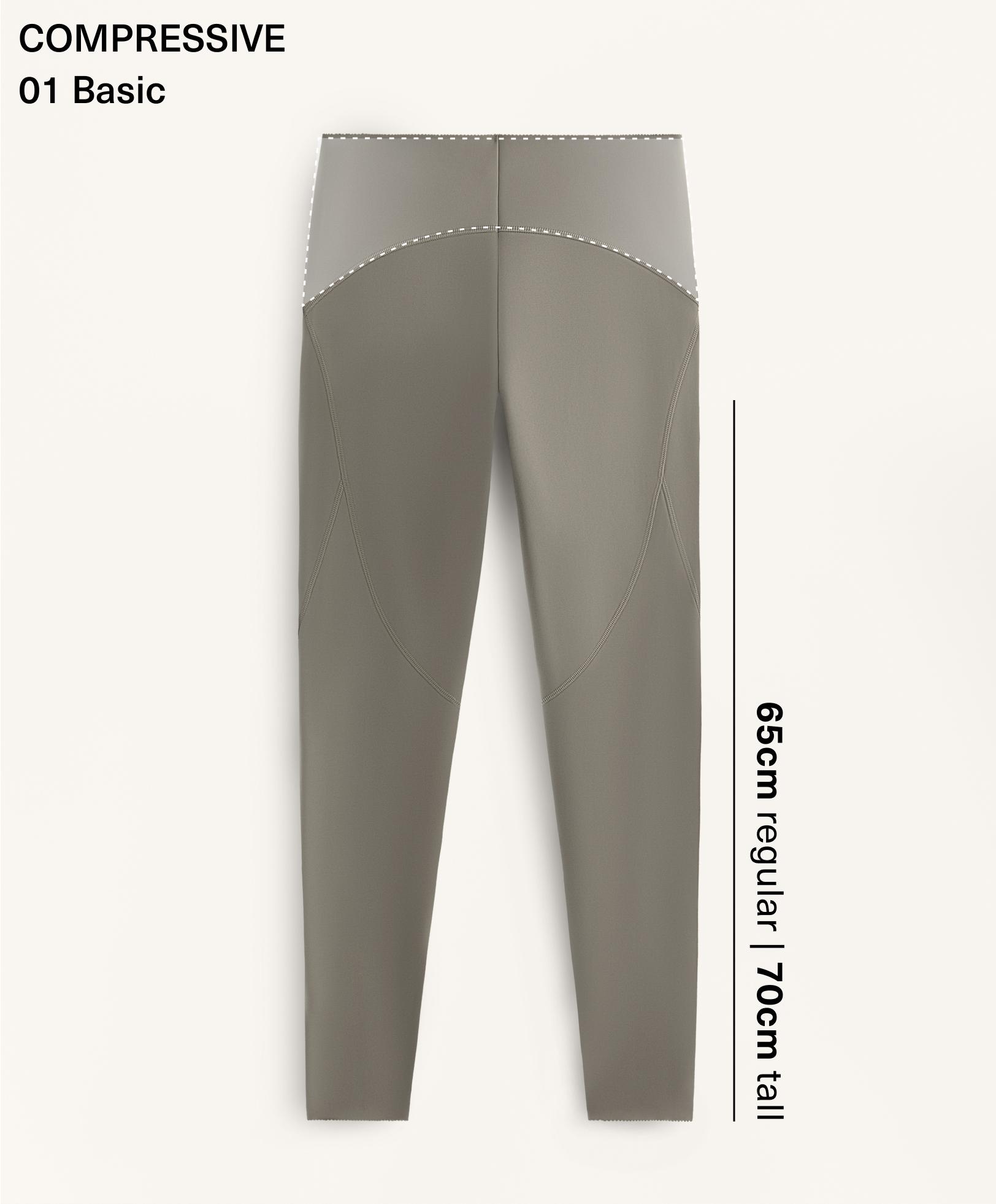 Compressive high rise ankle-length basic leggings Compressive high rise ankle-length basic leggings