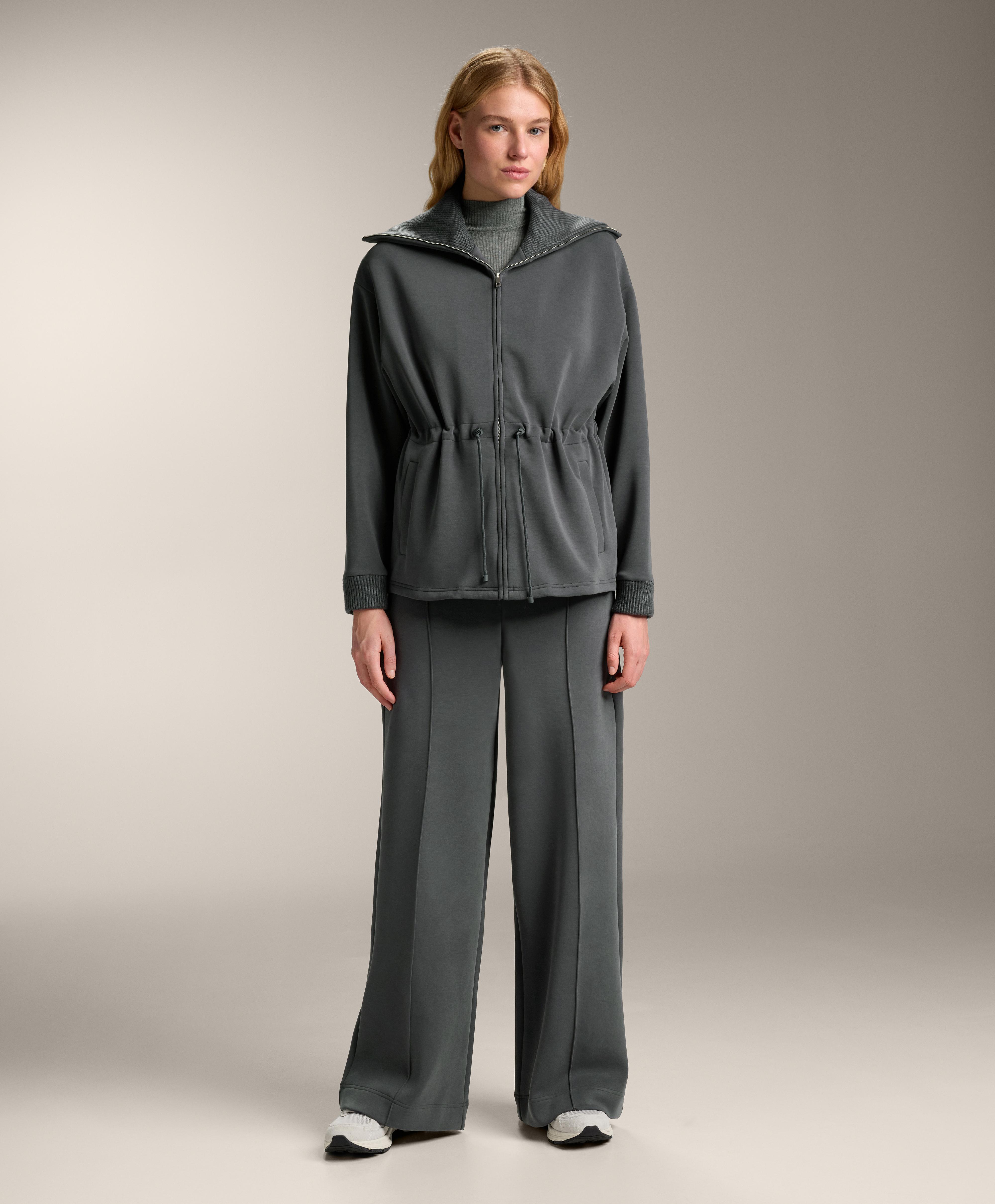 Super high-rise straight-leg trousers with brushed modal - Sale