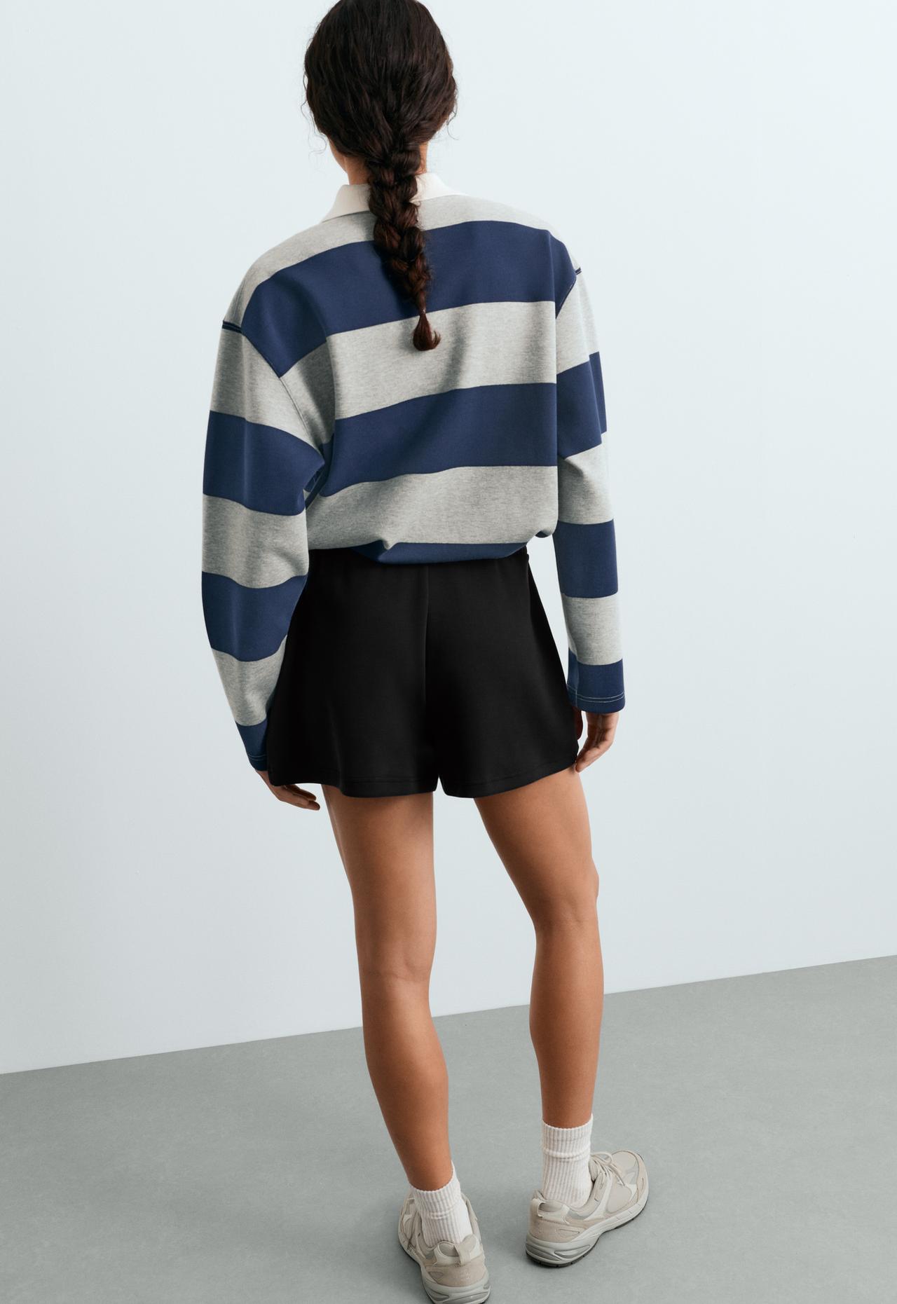 Soft-touch modal shorts — BLACK