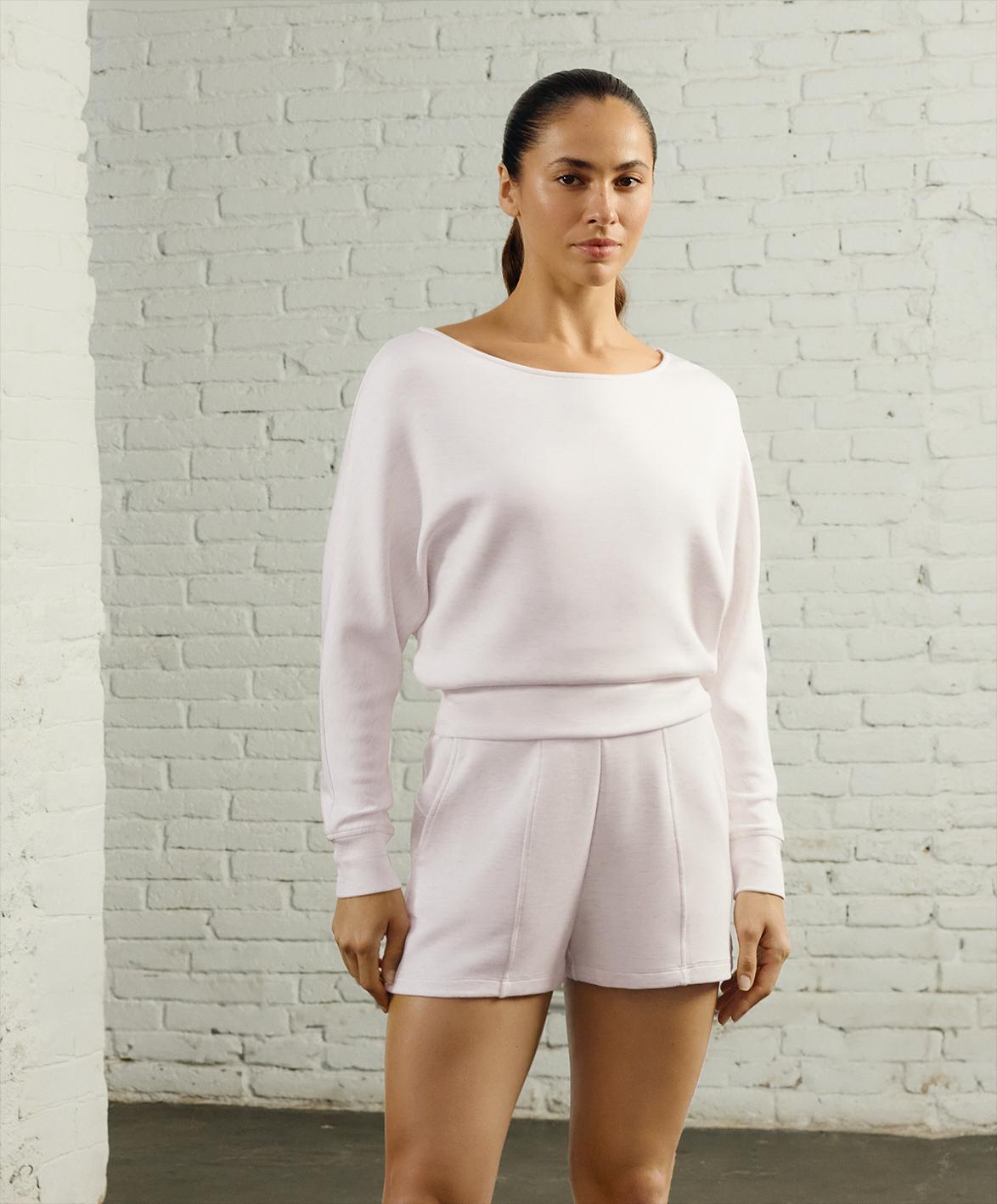 Sweater met boothals met modal soft touch