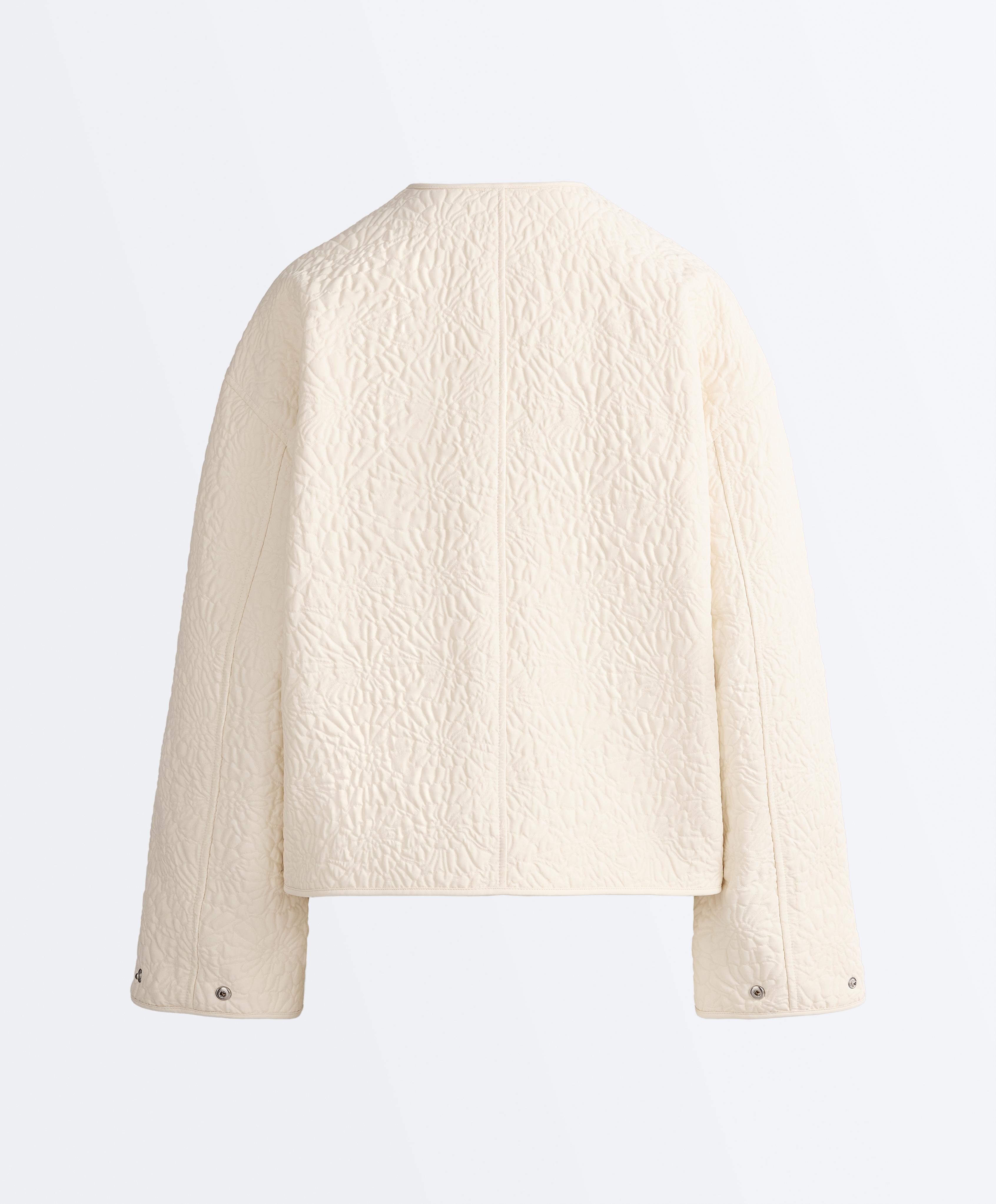 FELLEX® AEROGEL floral padded jacket — ECRU