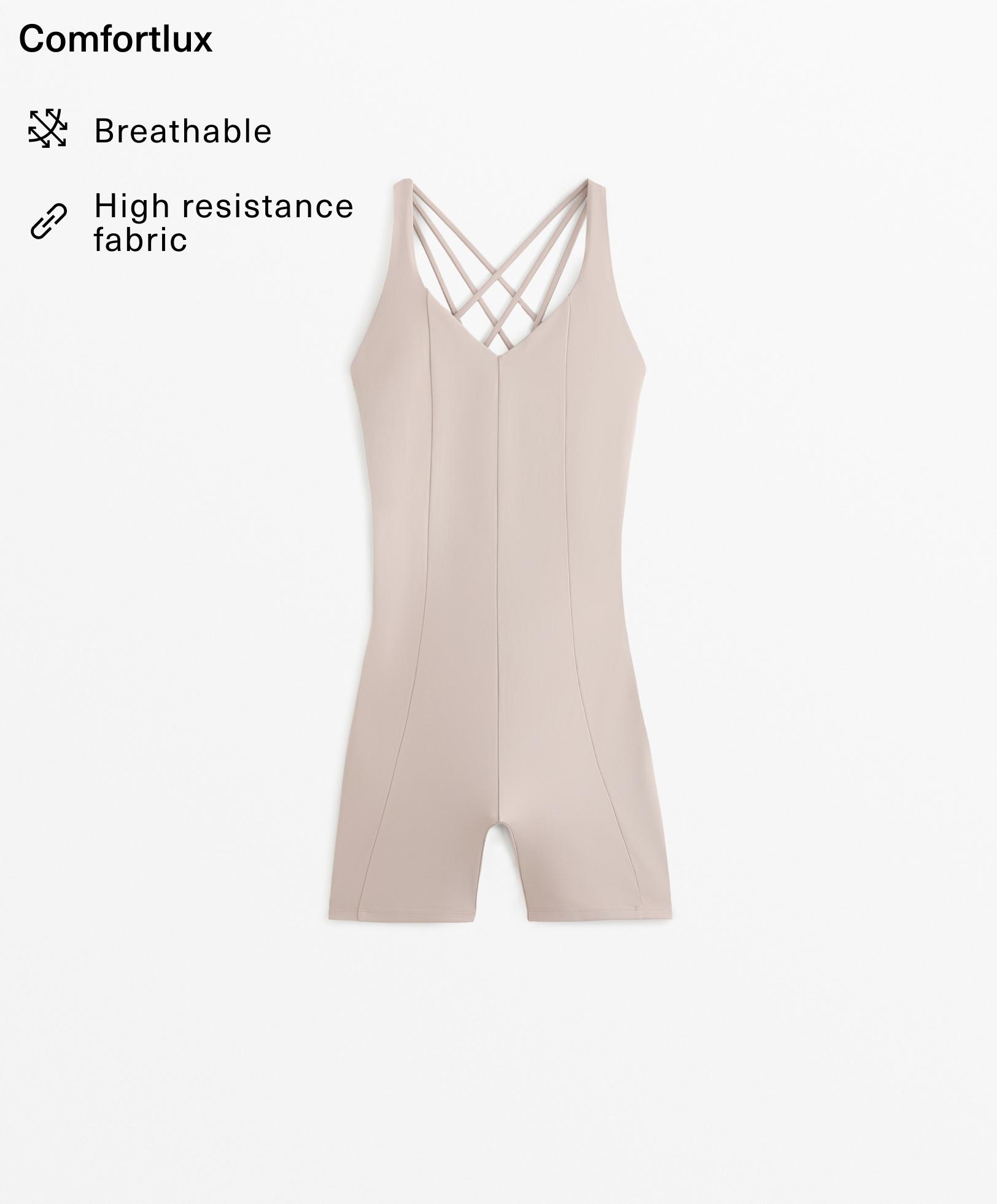 Comfortlux strappy short jumpsuit