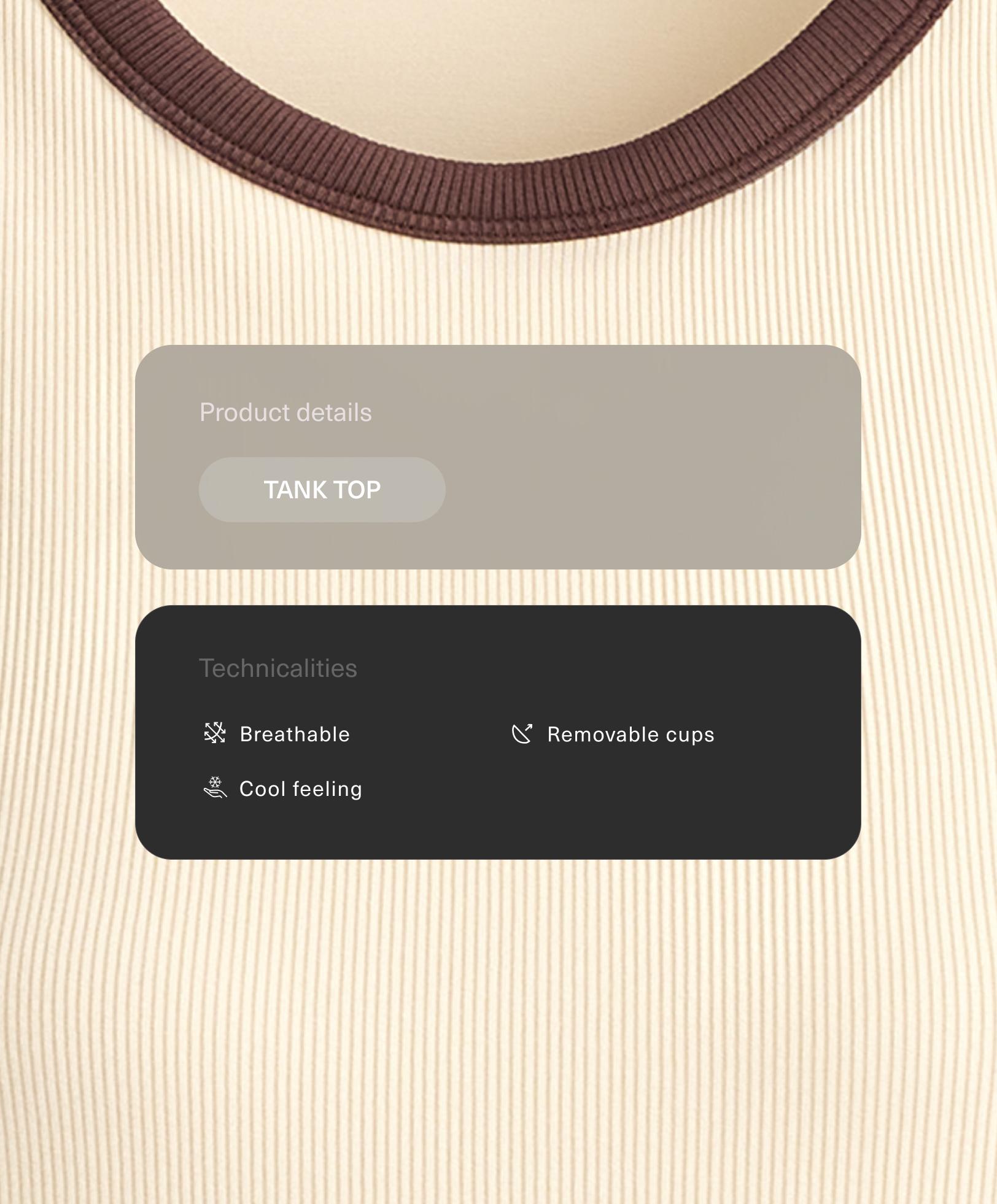 Pikk ribiline modal segust Tank top Pikk ribiline modal segust Tank top