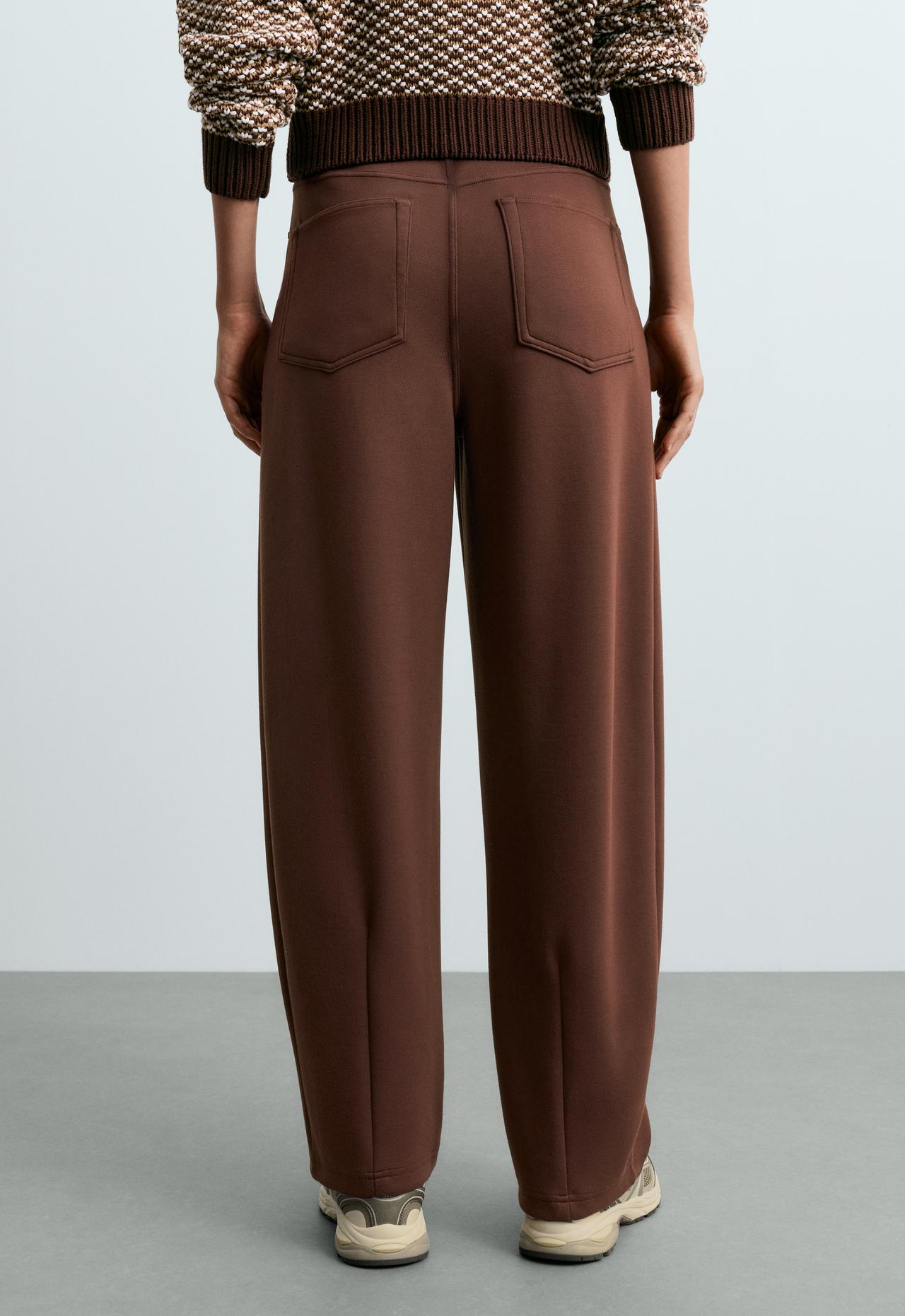 5-pocket straight-leg trousers — COCOA