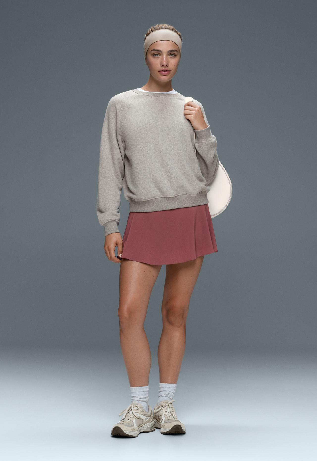 High-rise Compressive Skirt — FADED BURGUNDY