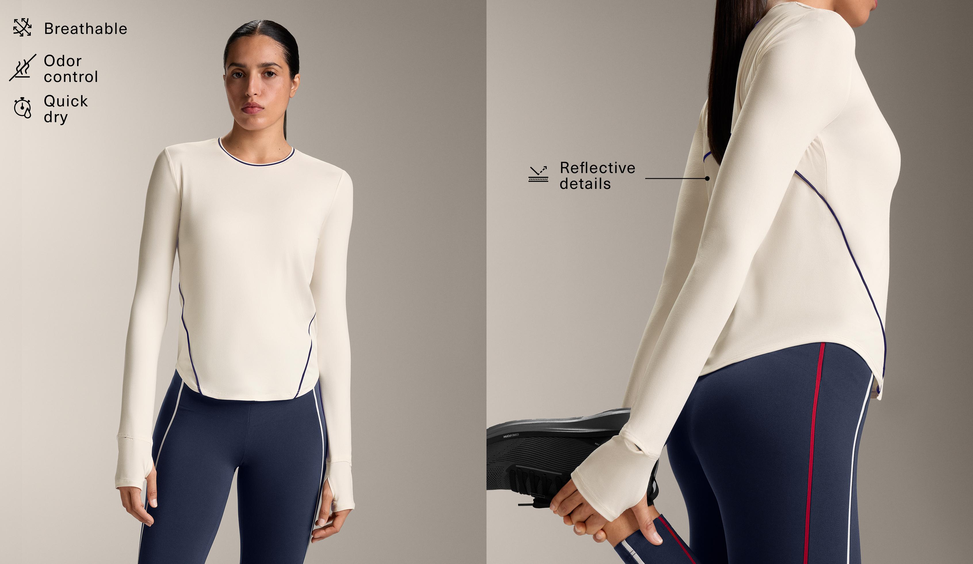 Camiseta técnica manga larga piping