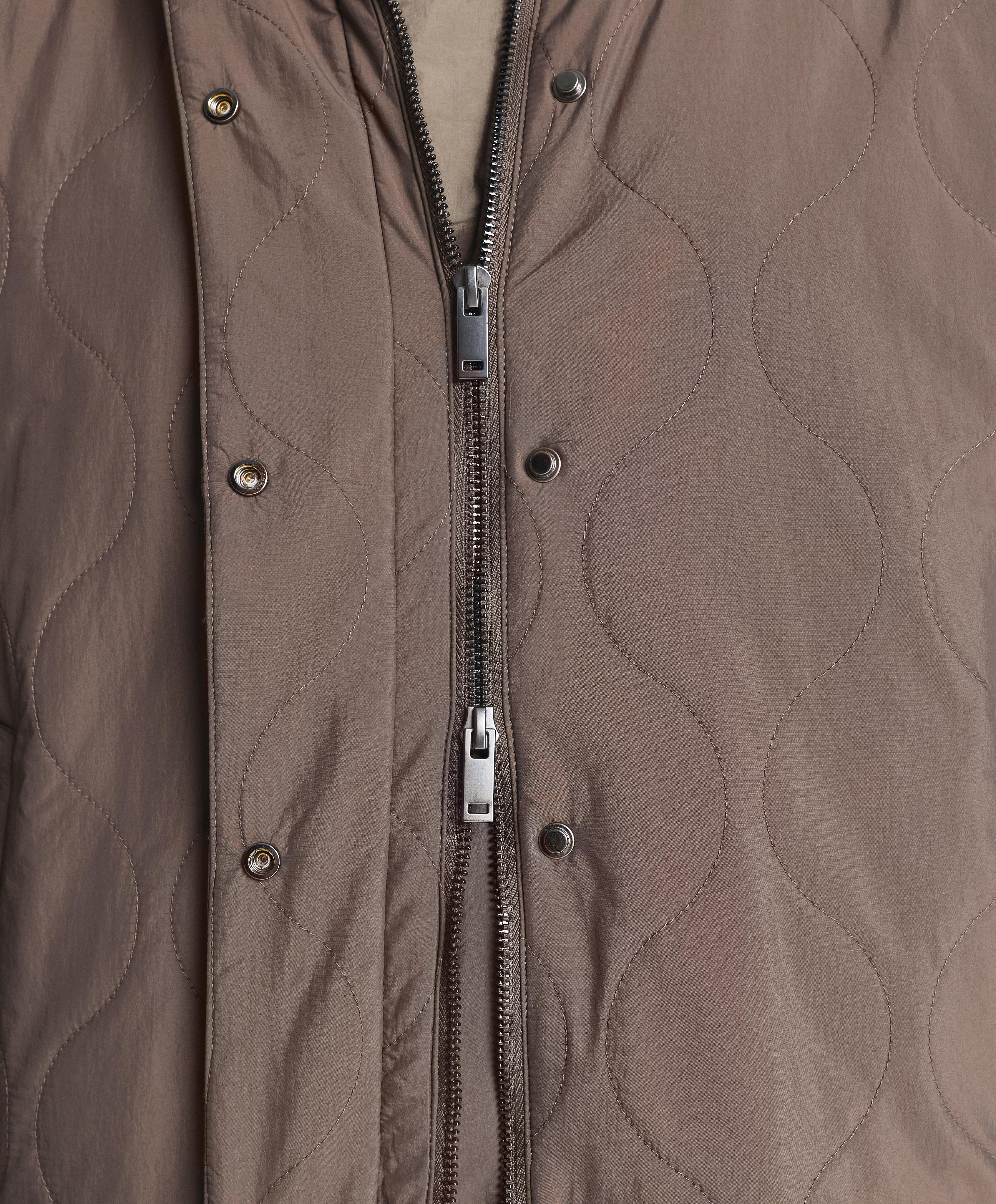 Water-repellent FELLEX® AEROGEL padded jacket — WASHED TAUPE-MAUVE