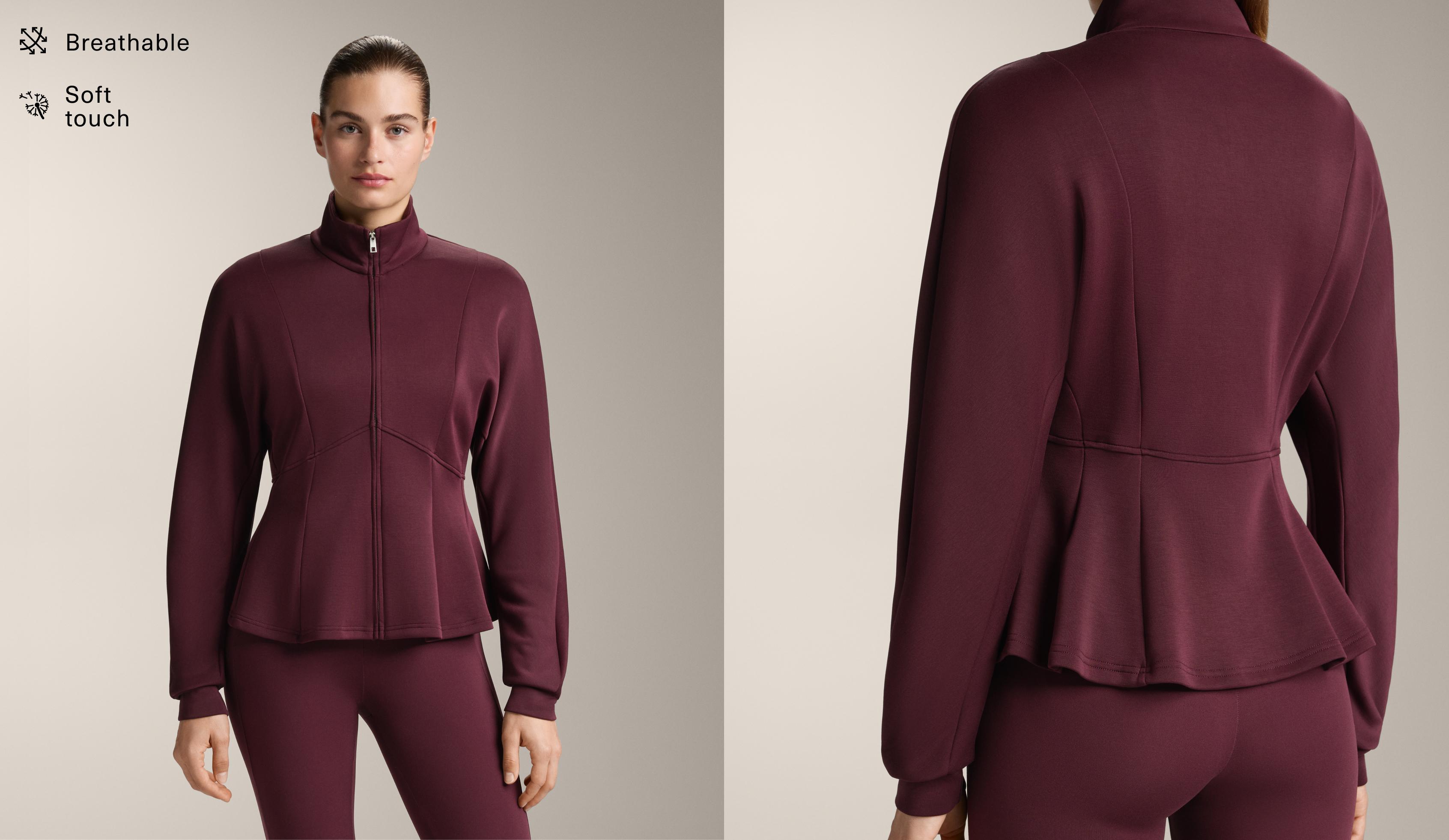 Chaqueta cintura ajustada con modal tacto suave