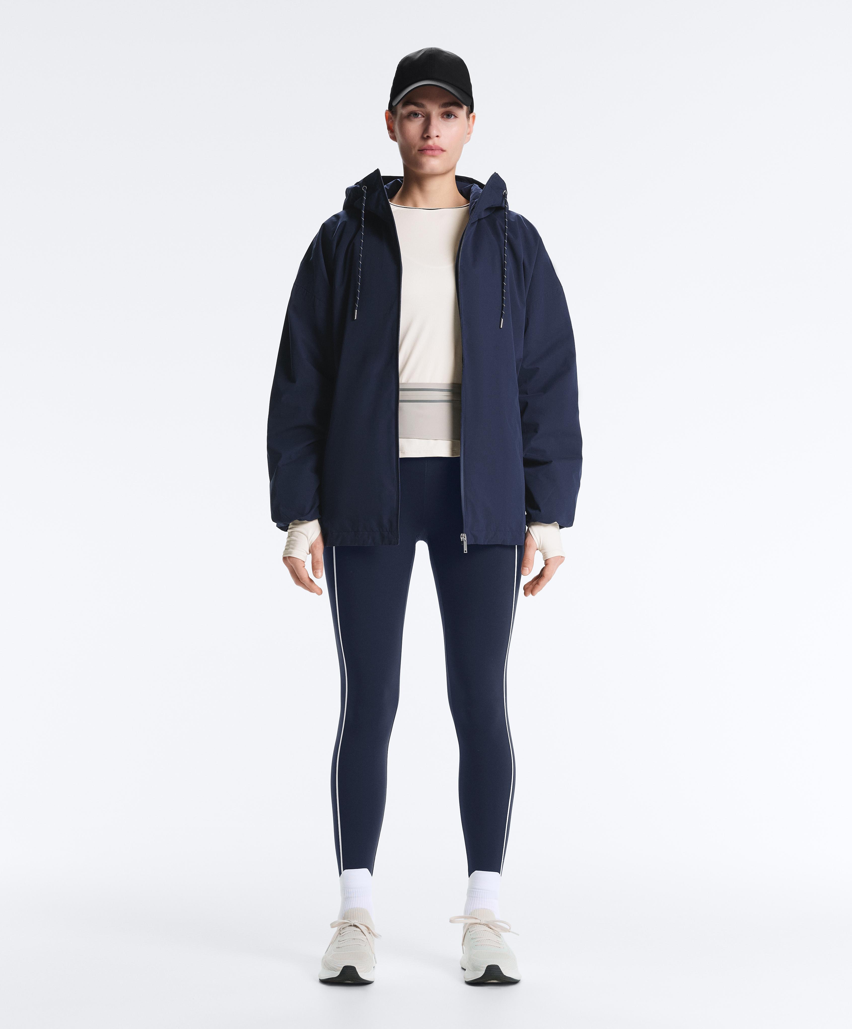 Long-sleeve technical piping T-shirt — PALE ECRU