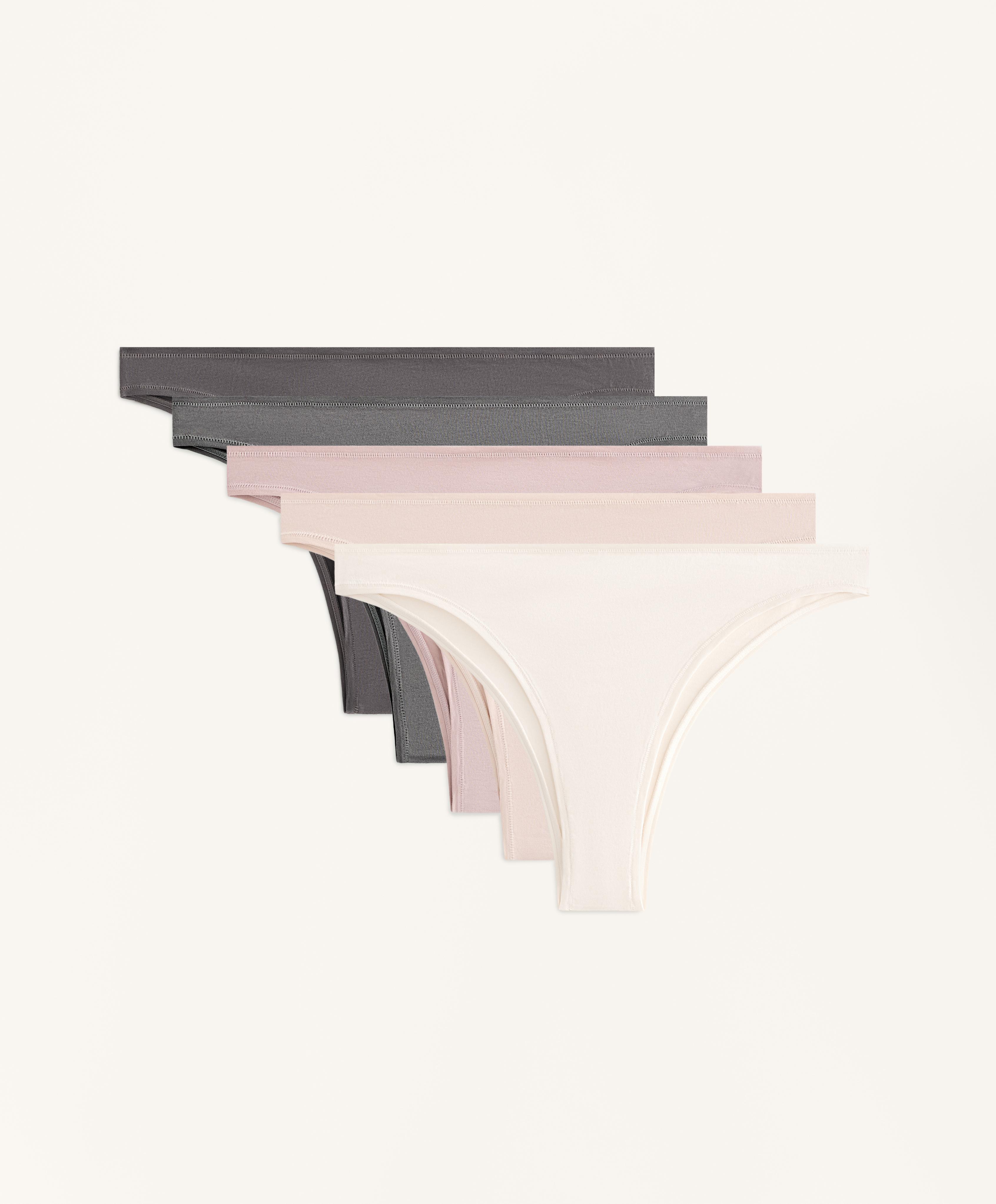 5 cotton blend Brazilian briefs