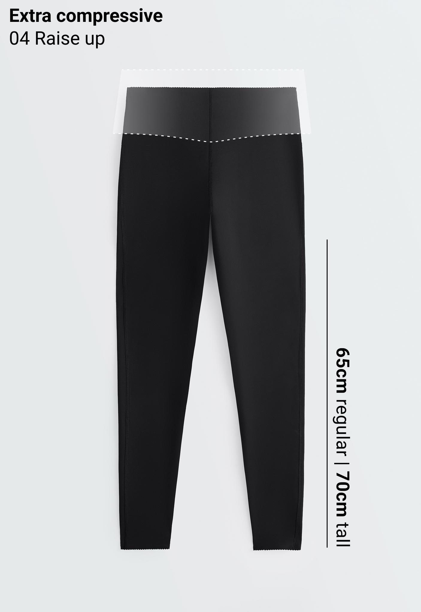 Extra Compressive Raise Up ankle-length leggings — BLACK
