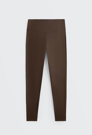 Ankle-length High rise Comfortlux leggings — DARK BROWN 6