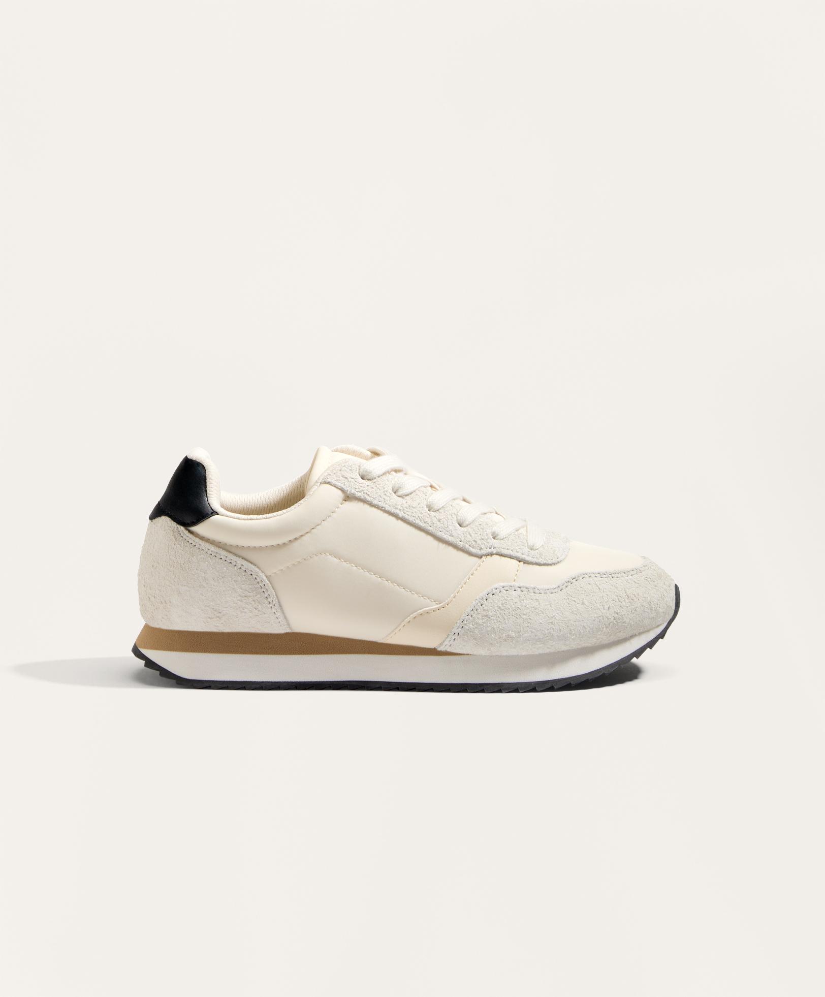 Pantofi sport din nailon cu talpă contrastantă Pantofi sport din nailon cu talpă contrastantă