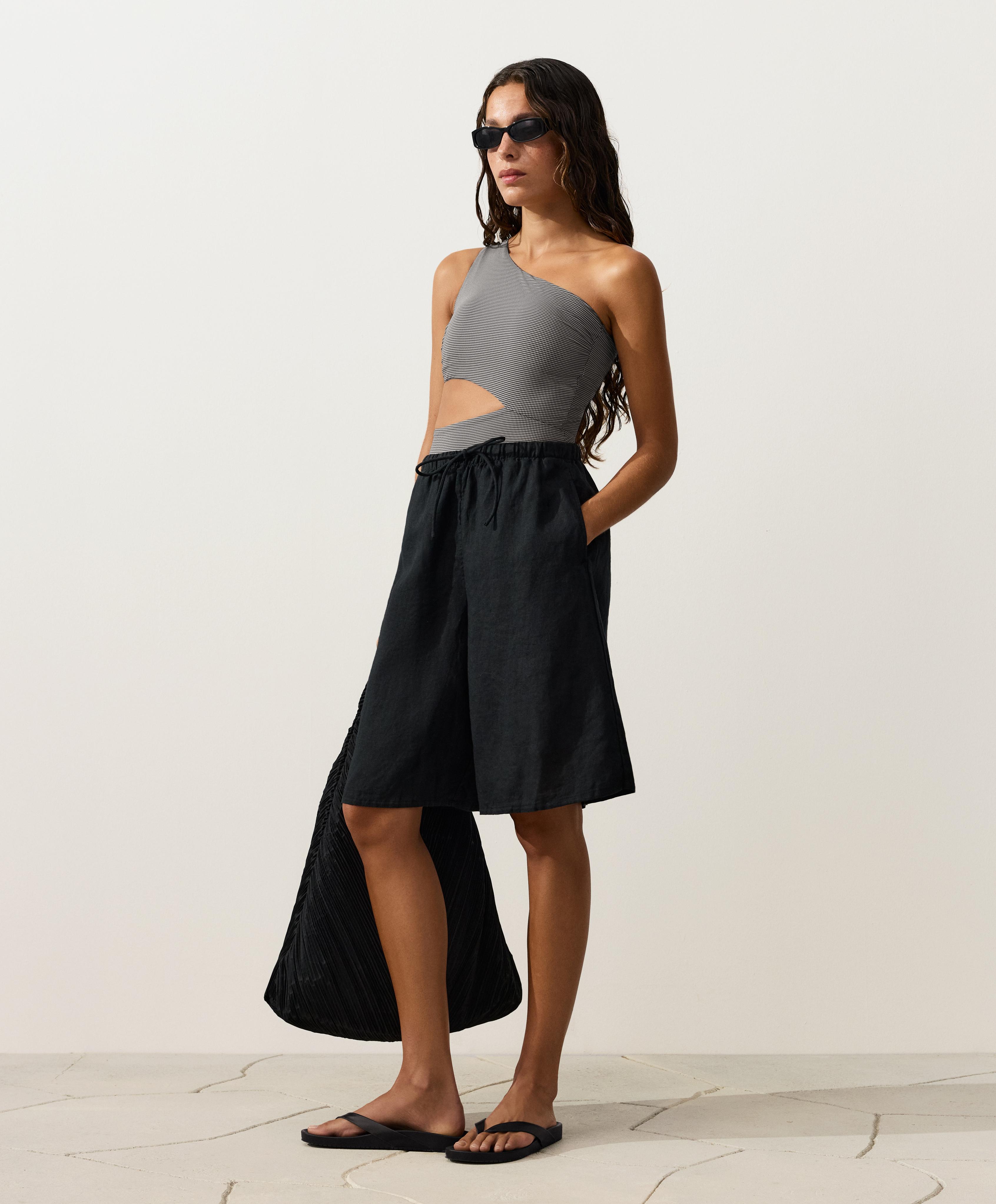 Trikini asymétrique mini vichy