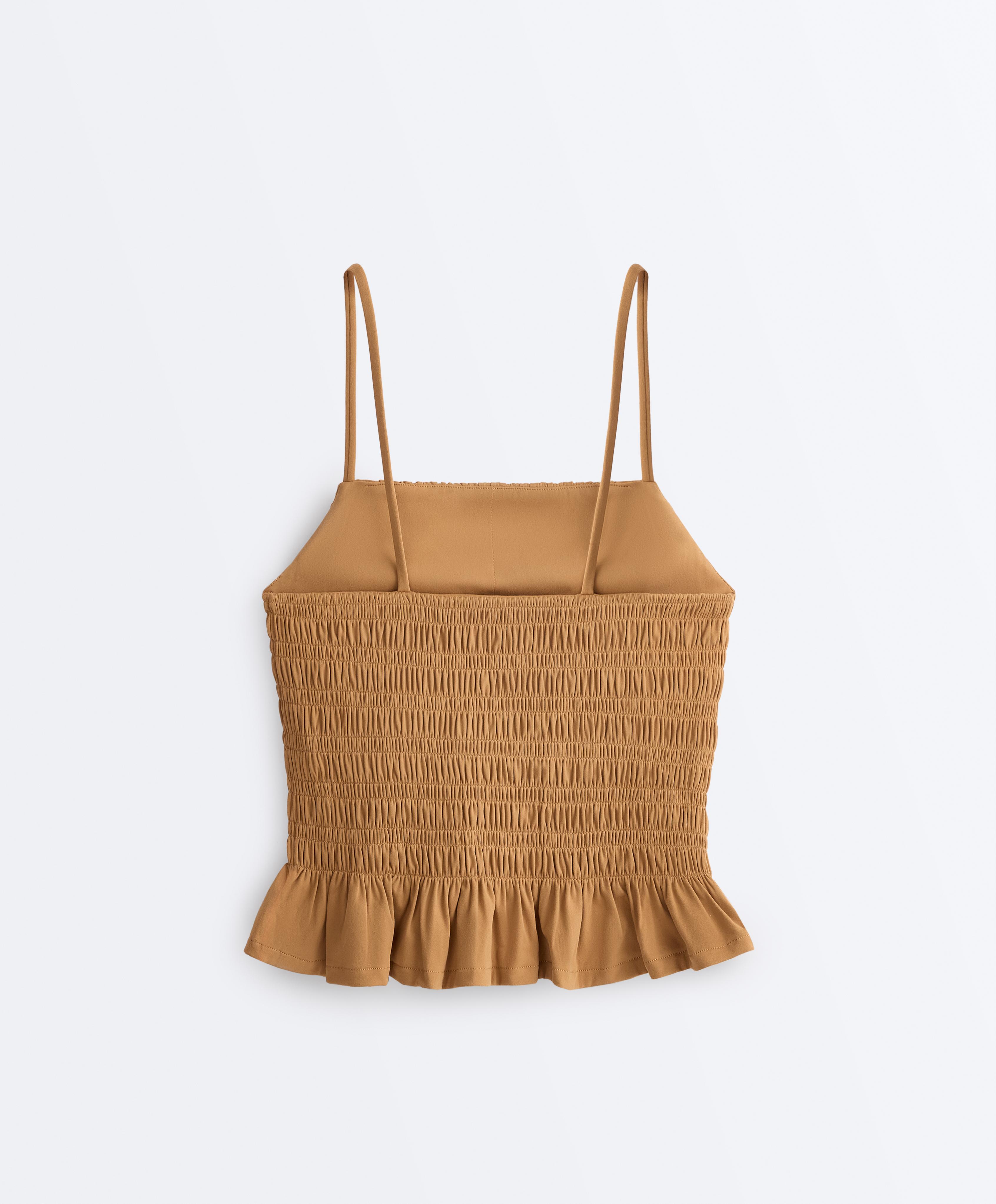 Comfortlux smock tank top — MUSTARD