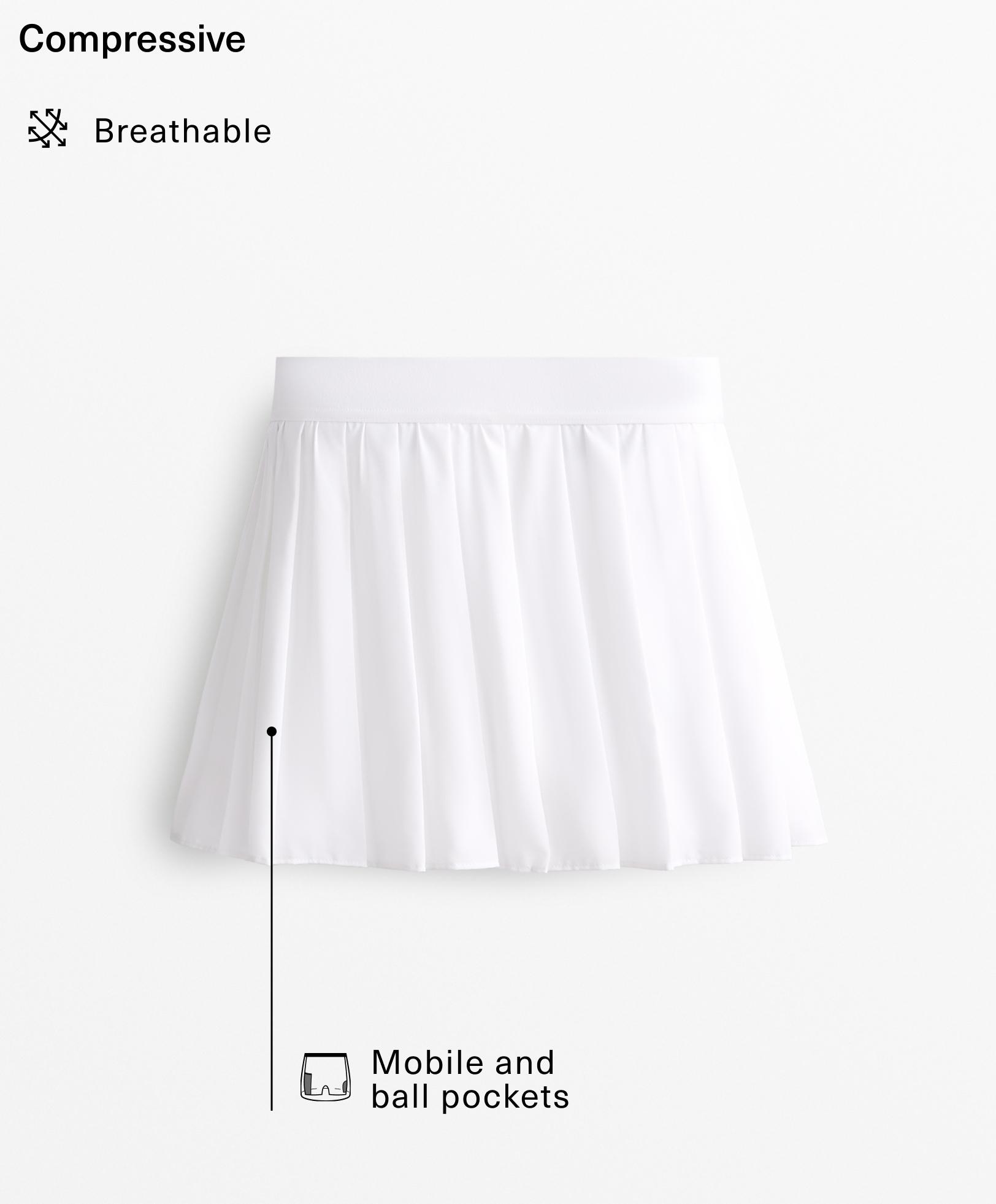 Pleated compressive skirt Pleated compressive skirt