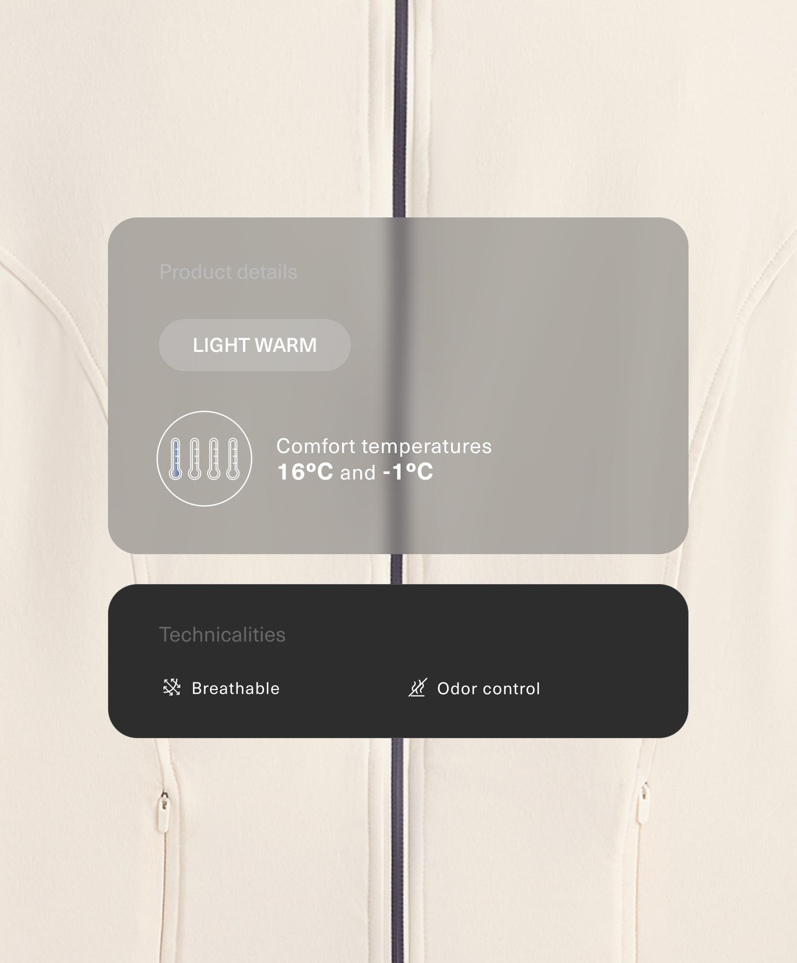 Light warm technical rubber jacket