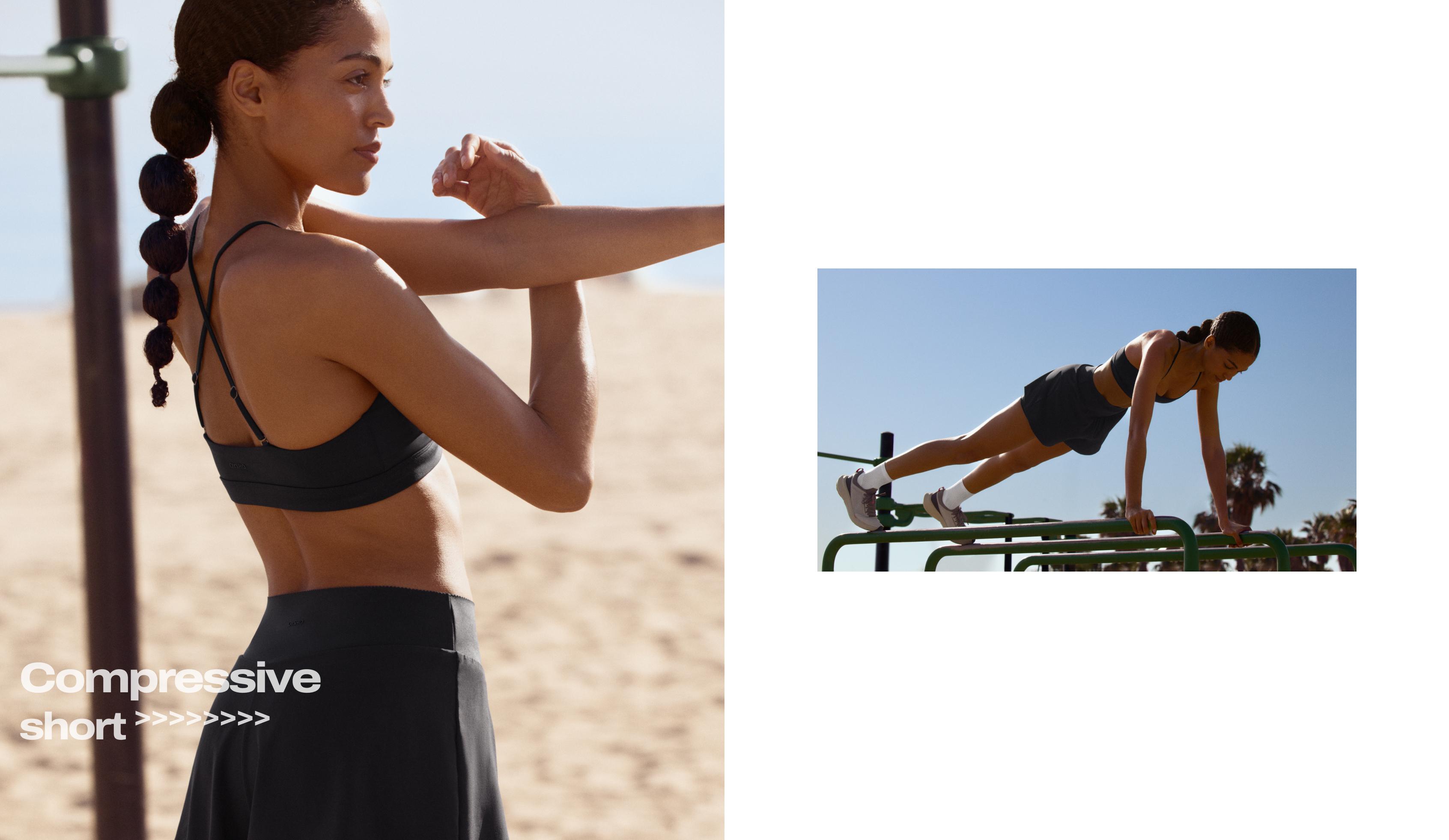 Light-support Comfortlux sports bra with crossover straps