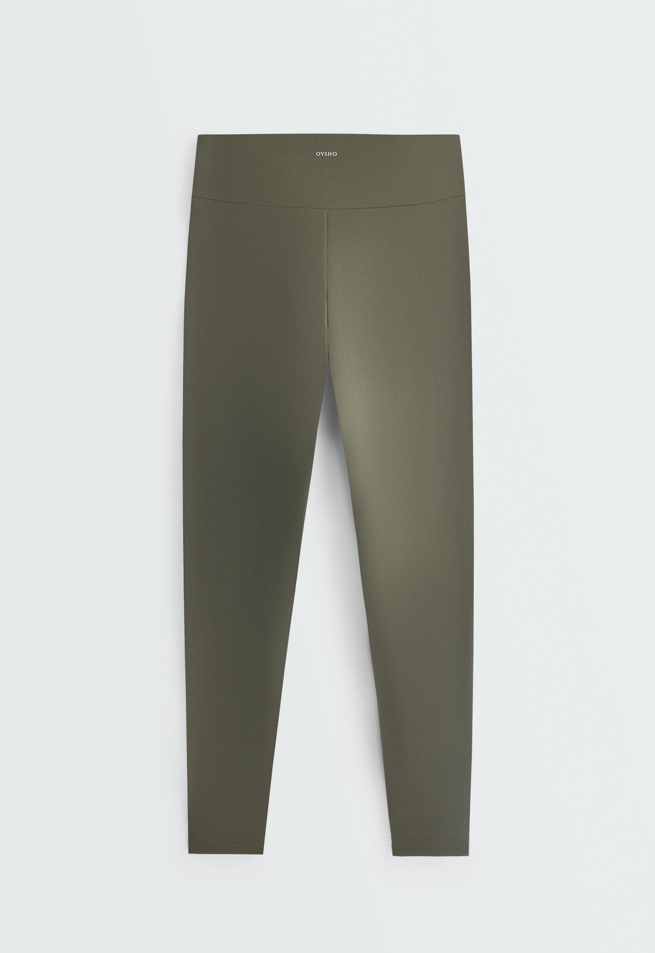 Ankle-length High rise Comfortlux leggings — KHAKI