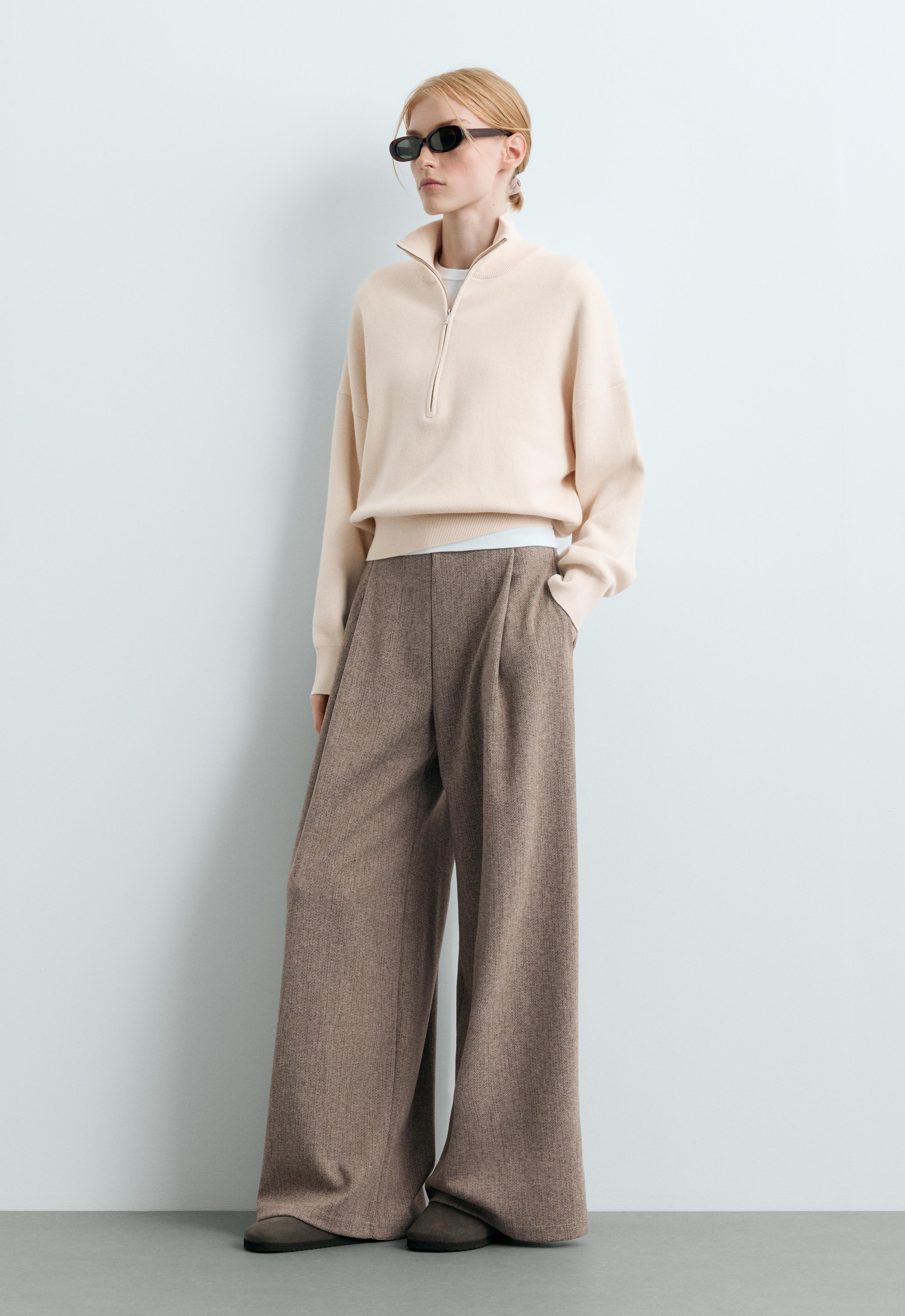 Melange wide-leg trousers Melange wide-leg trousers