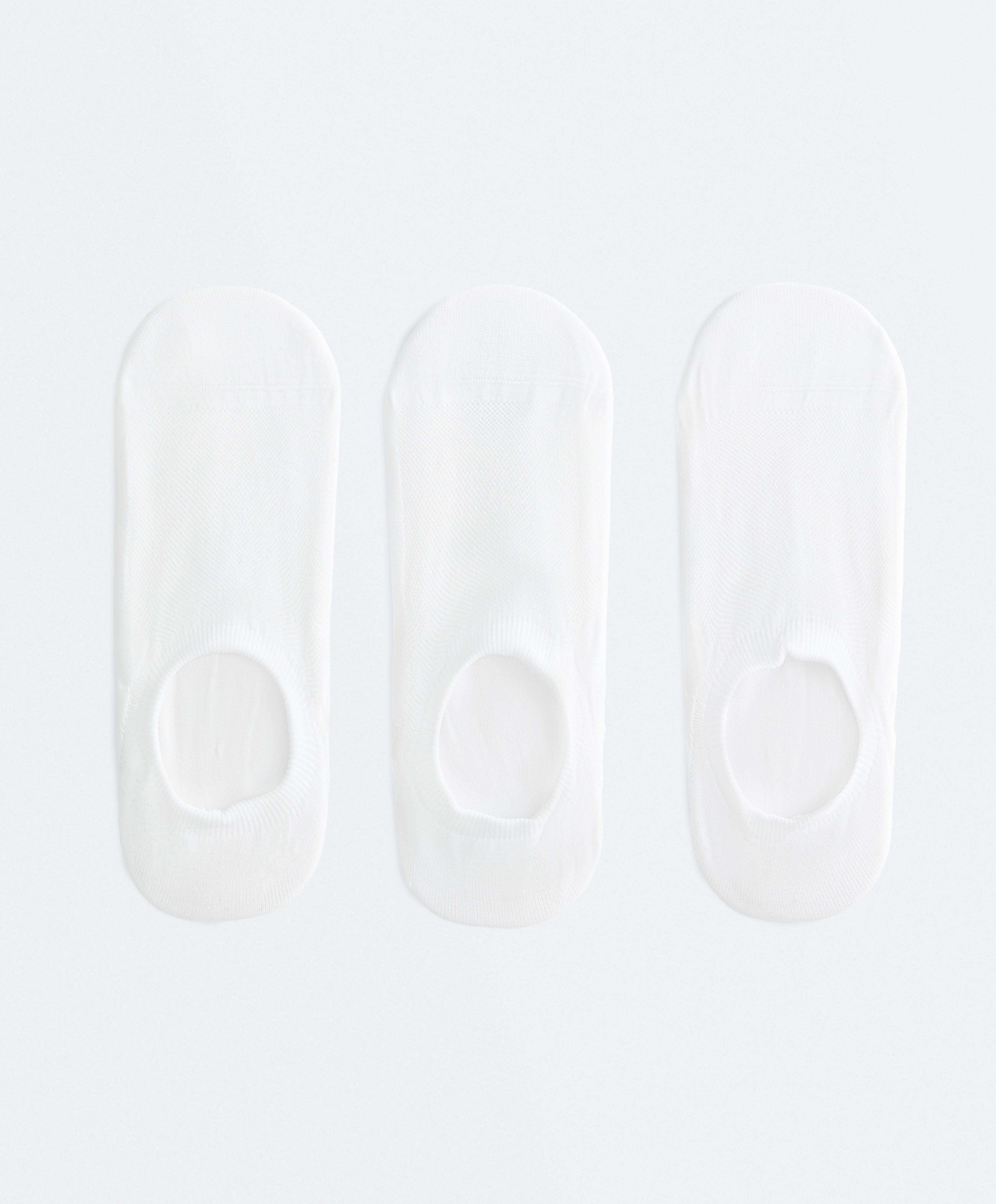 3 pairs of high-cut invisible polyamide blend sports trainer socks 3 pairs of high-cut invisible polyamide blend sports trainer socks