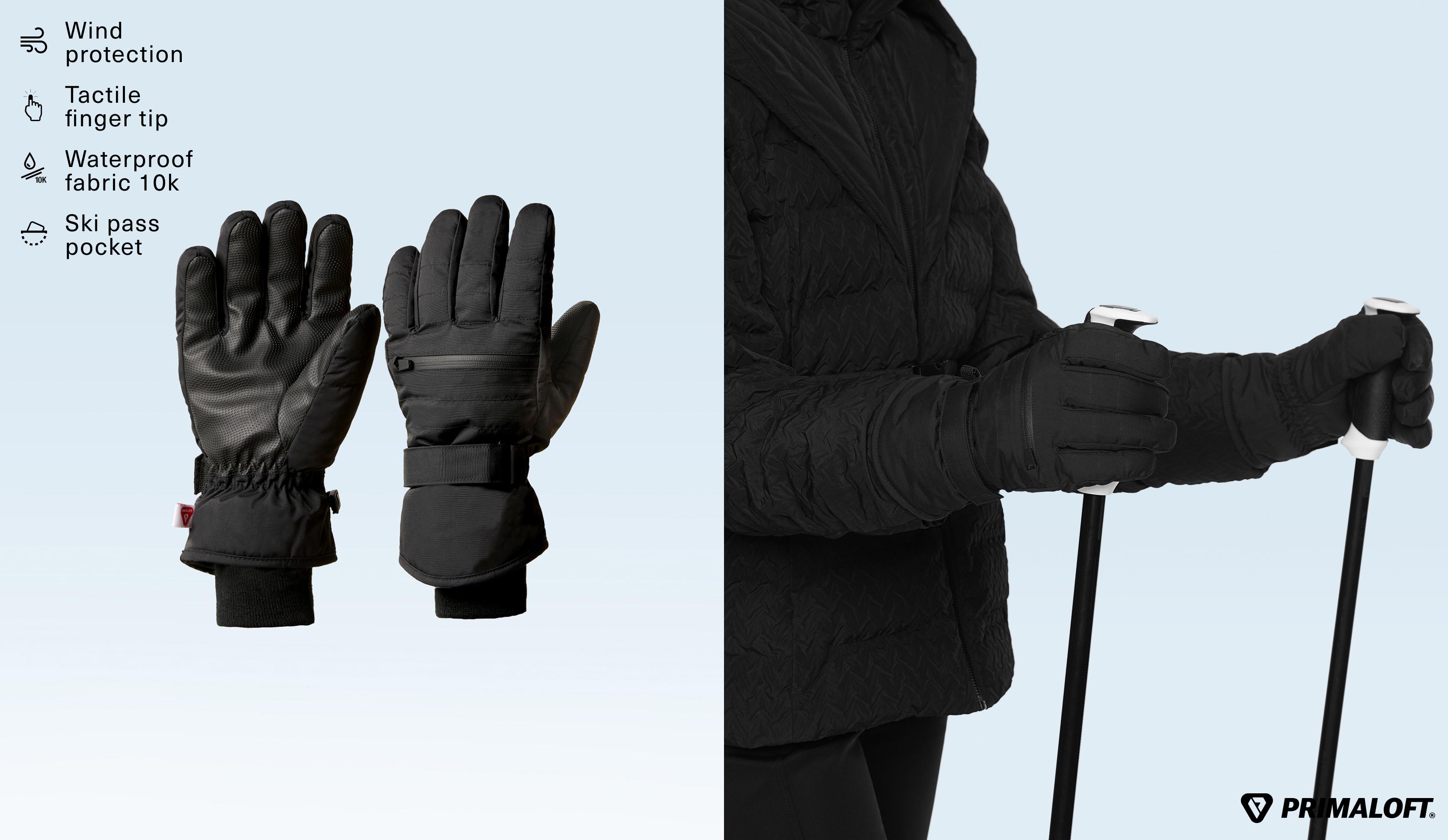 PrimaLoft® ski gloves  