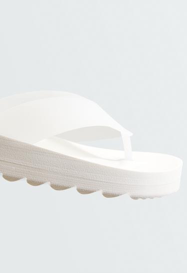 Platform beachwear sandals — WHITE 5