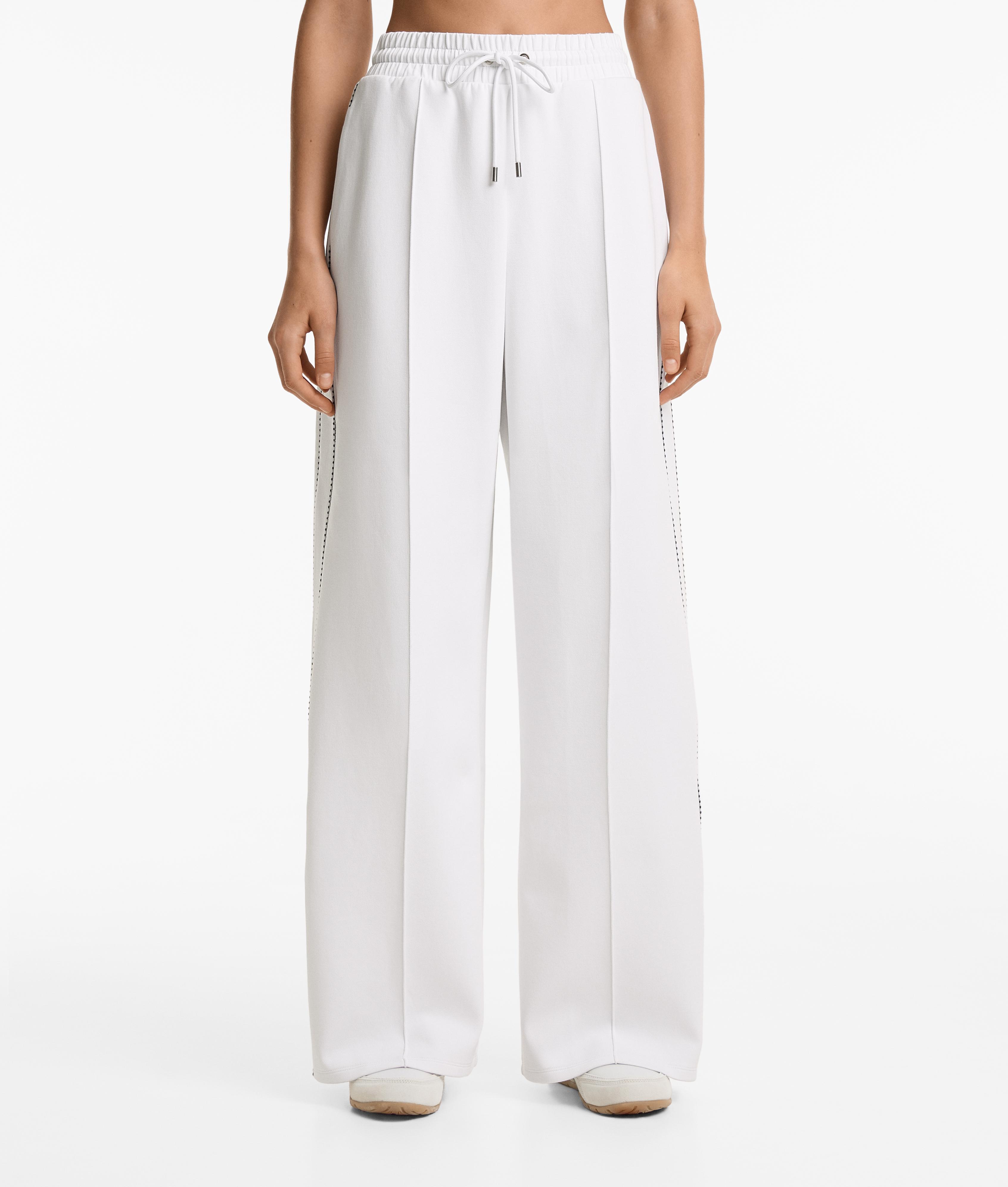 Pantalon piqué d’épaisseur moyenne en coton Pantalon piqué d’épaisseur moyenne en coton